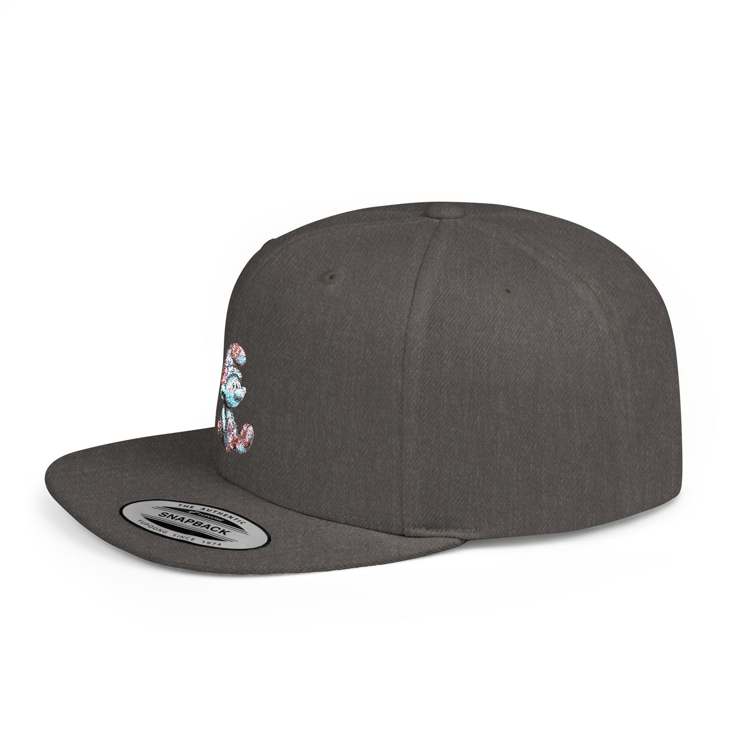 Flat Bill Snapback with AI Cartoon Design – Bold Style Meets Modern Creativity