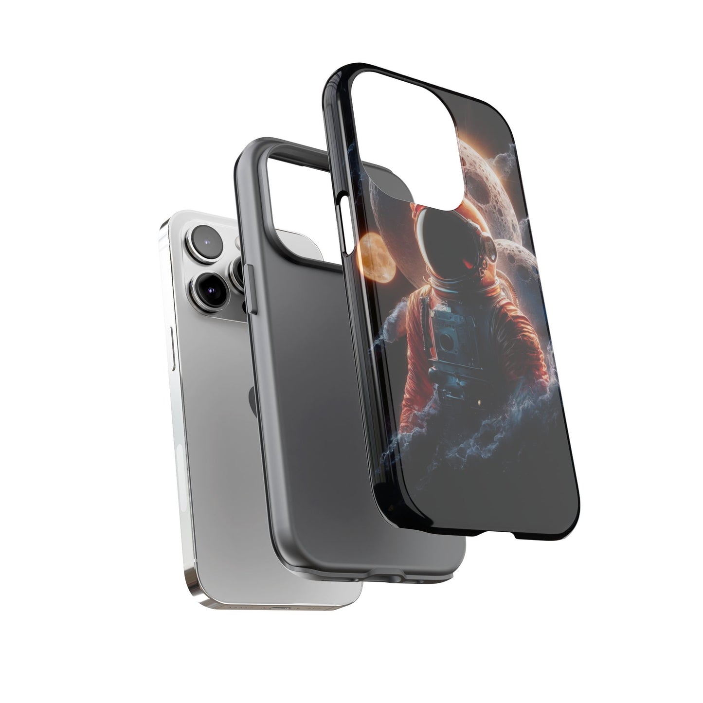 IPhone Tough Cases Space Astronaut Character AI Generated Design --- Tough Phone Cases IPhone Space Astronaut Ai Design --- Tough Phone Cases for iPhone Space Astronaut AI Design