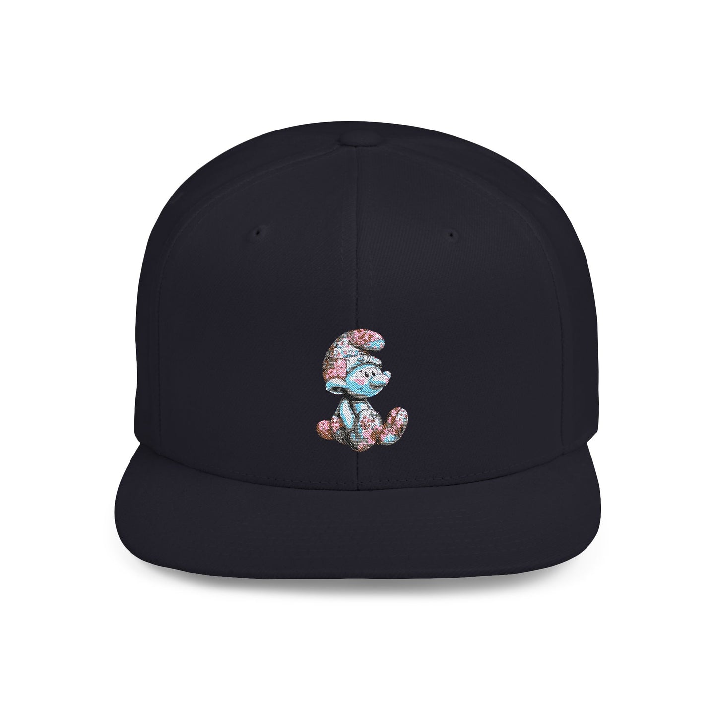 Flat Bill Snapback with AI Cartoon Design – Bold Style Meets Modern Creativity