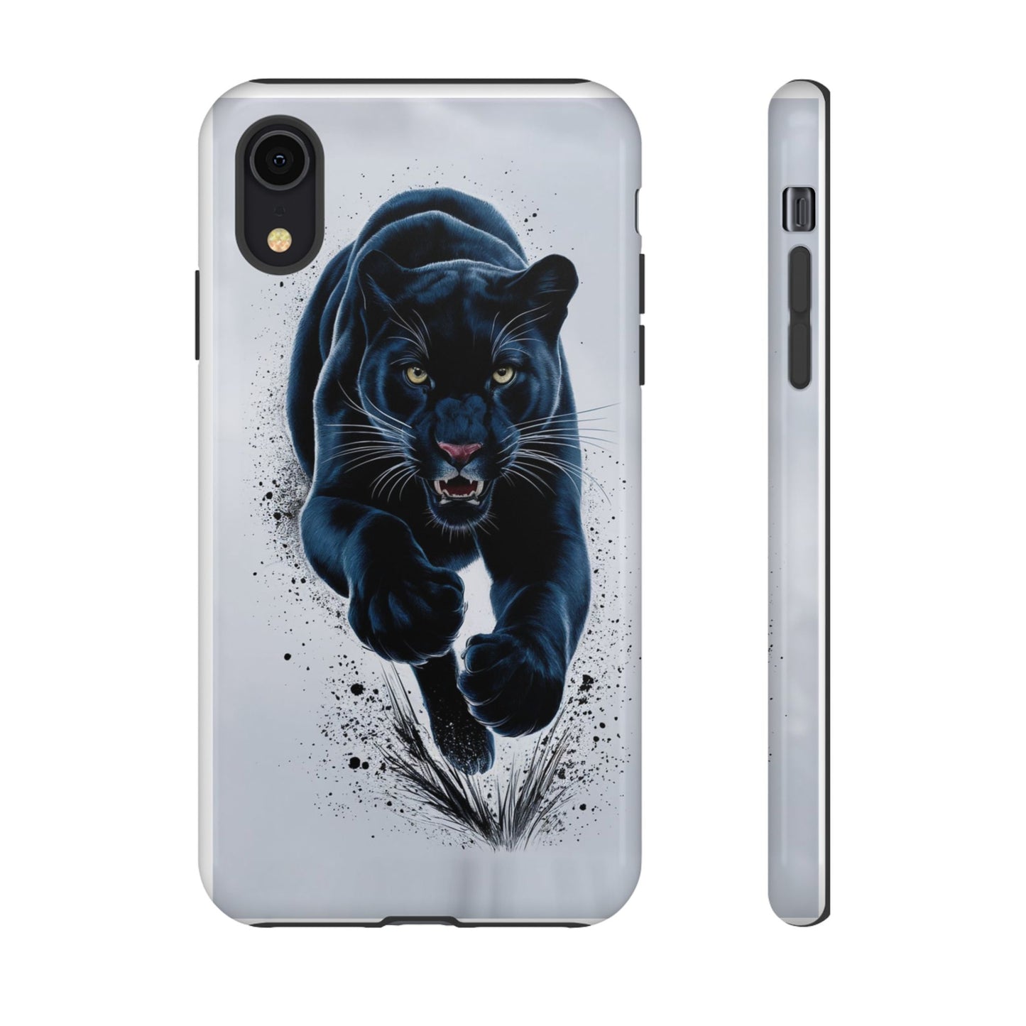Tough Case for iPhone® – AI Black Panther Design: Bold Protection with Fierce Style, AI Black Panther Design