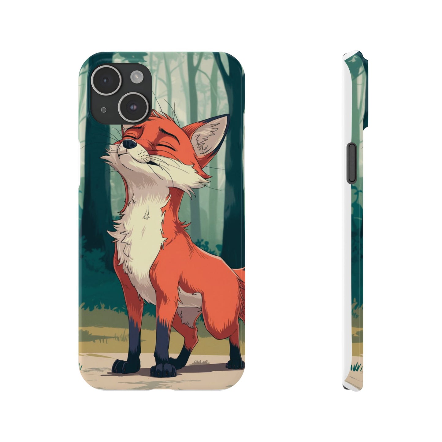 Slim Phone Case Fox Animal Anime Design for iPhone & Samsung – Stylish & Protective, Fox Animal Anime Design for IPhone Cases Design