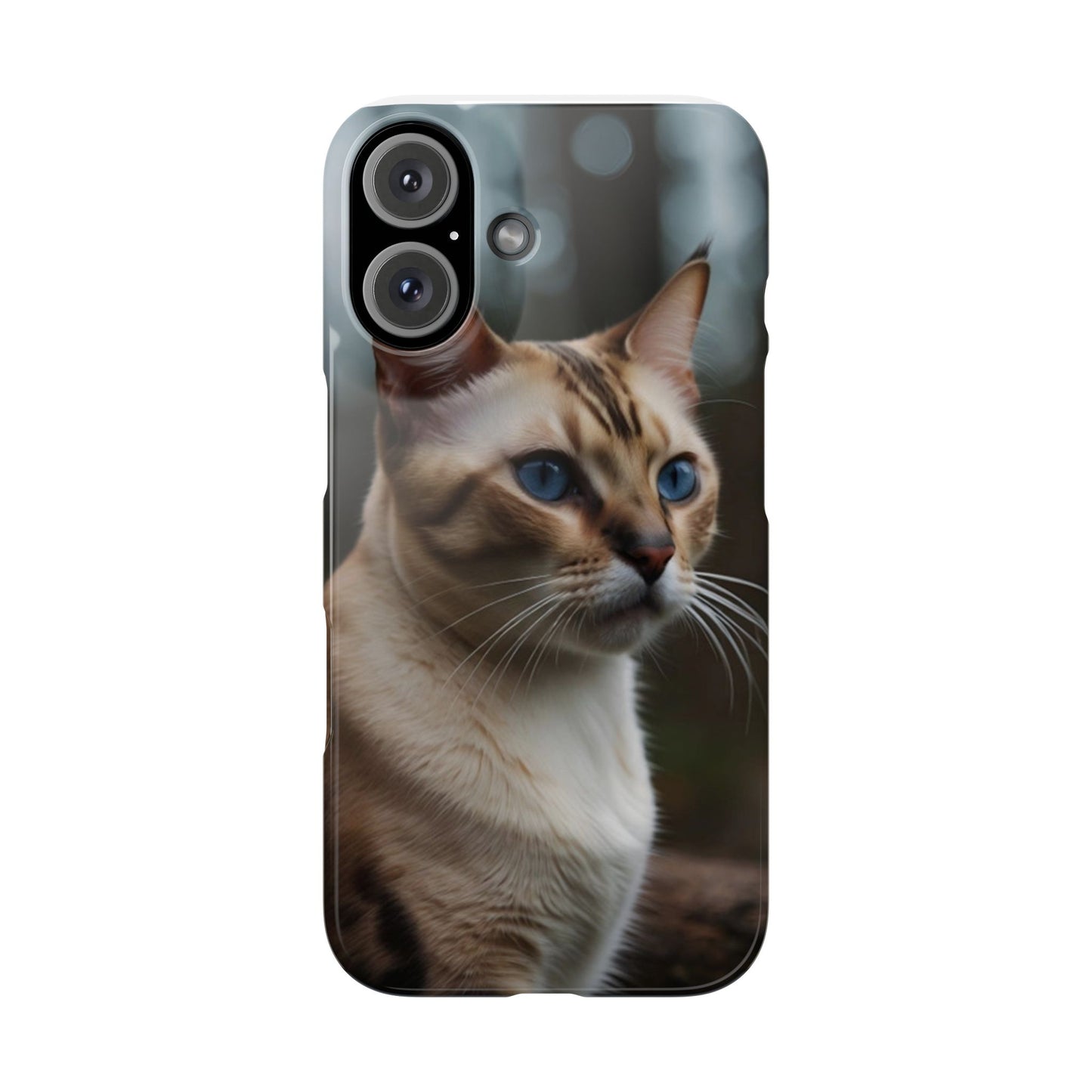 Slim Phone Case Iphone Back Cases Cute CAT AI Generated Design --- Slim Phone Case Cute CAT Ai Design IPhone Case --- Slim Phone Case for IPhone Cute CAT Character AI Design