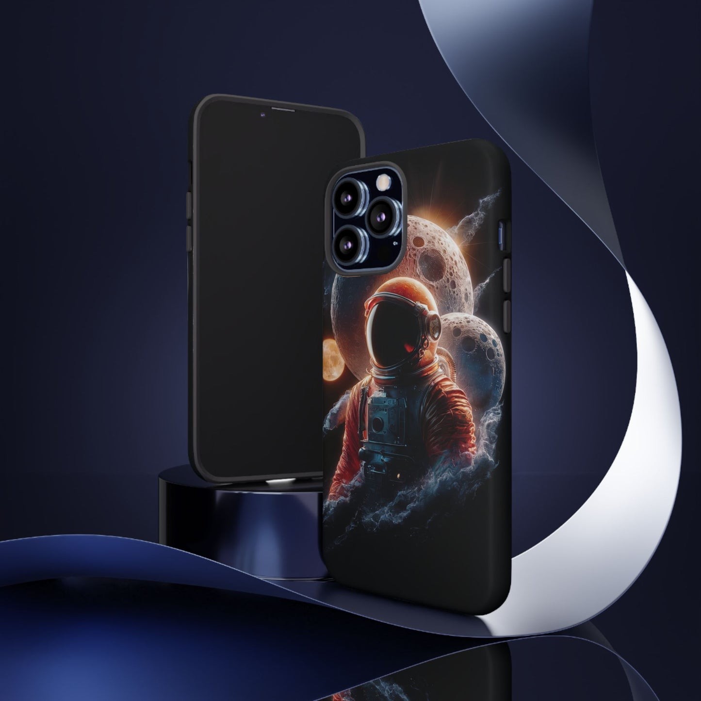 IPhone Tough Cases Space Astronaut Character AI Generated Design --- Tough Phone Cases IPhone Space Astronaut Ai Design --- Tough Phone Cases for iPhone Space Astronaut AI Design