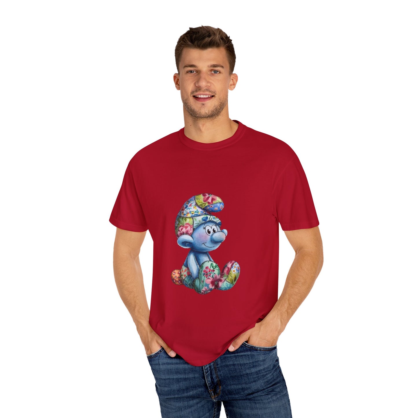 Unisex Garment-Dyed T-Shirt with AI Cartoon Design – Stylish Comfort for Everyday Wear