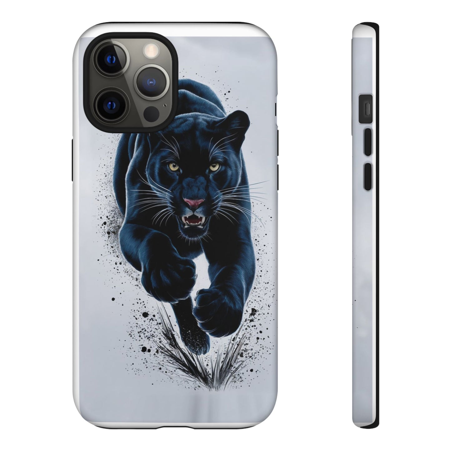 Tough Case for iPhone® – AI Black Panther Design: Bold Protection with Fierce Style, AI Black Panther Design