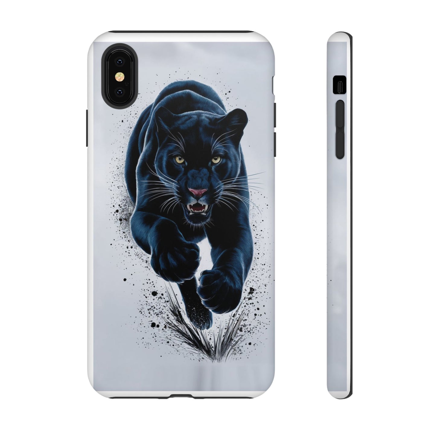 Tough Case for iPhone® – AI Black Panther Design: Bold Protection with Fierce Style, AI Black Panther Design