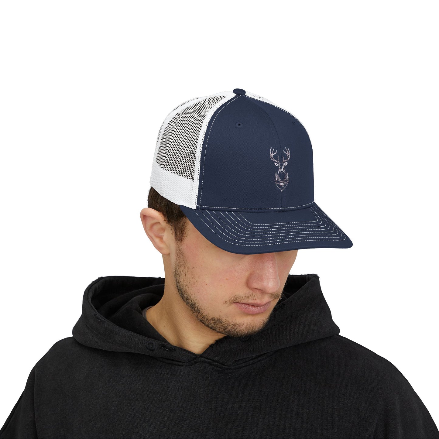 Snapback Trucker Cap – AI Swamp Deer Design | Perfect for Nature Enthusiasts. Wildlife Lover Snapback Trucker Cap Design