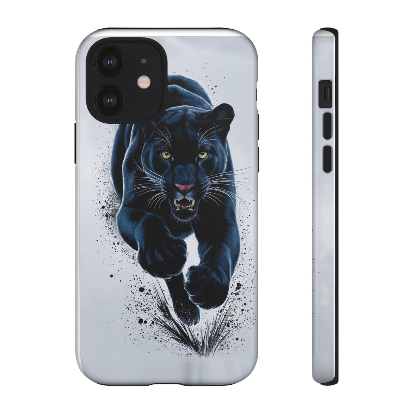 Tough Case for iPhone® – AI Black Panther Design: Bold Protection with Fierce Style, AI Black Panther Design
