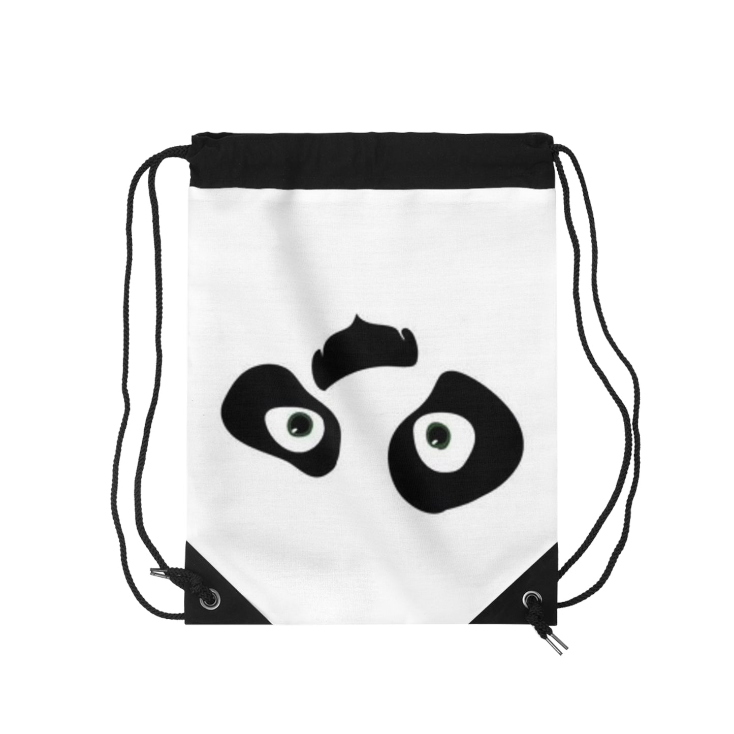 Panda Face Drawstring Bag – Lightweight, Durable, and Perfect for School, Gym, or Travel, Custom Printed Drawstring Bag Design