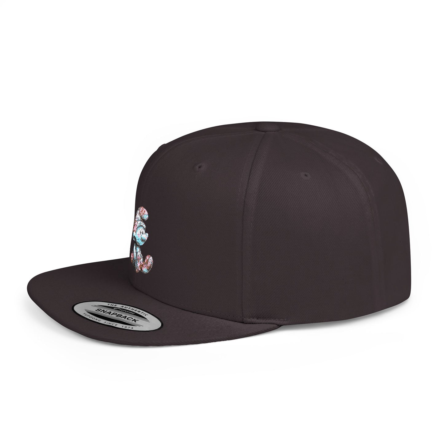 Flat Bill Snapback with AI Cartoon Design – Bold Style Meets Modern Creativity