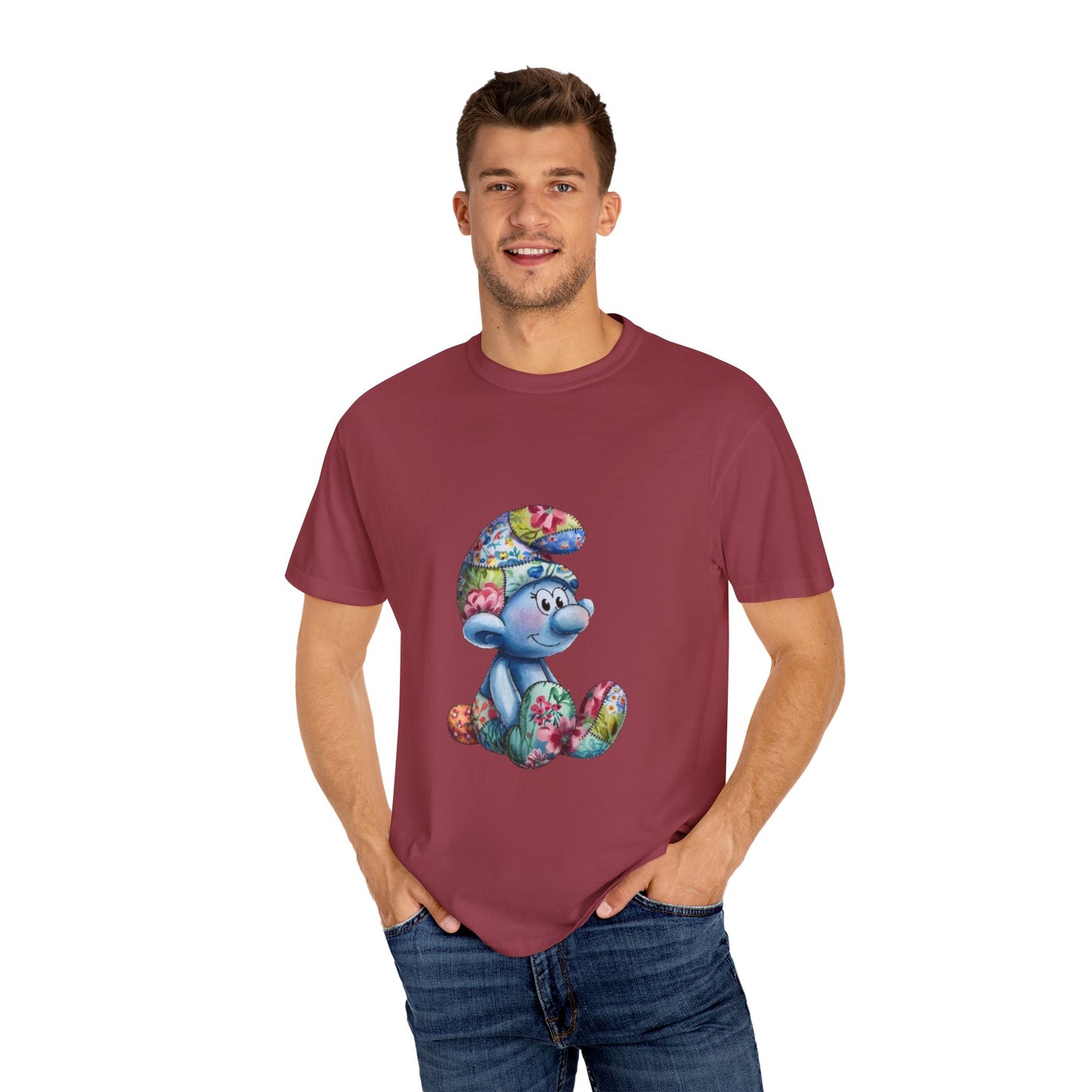 Unisex Garment-Dyed T-Shirt with AI Cartoon Design – Stylish Comfort for Everyday Wear