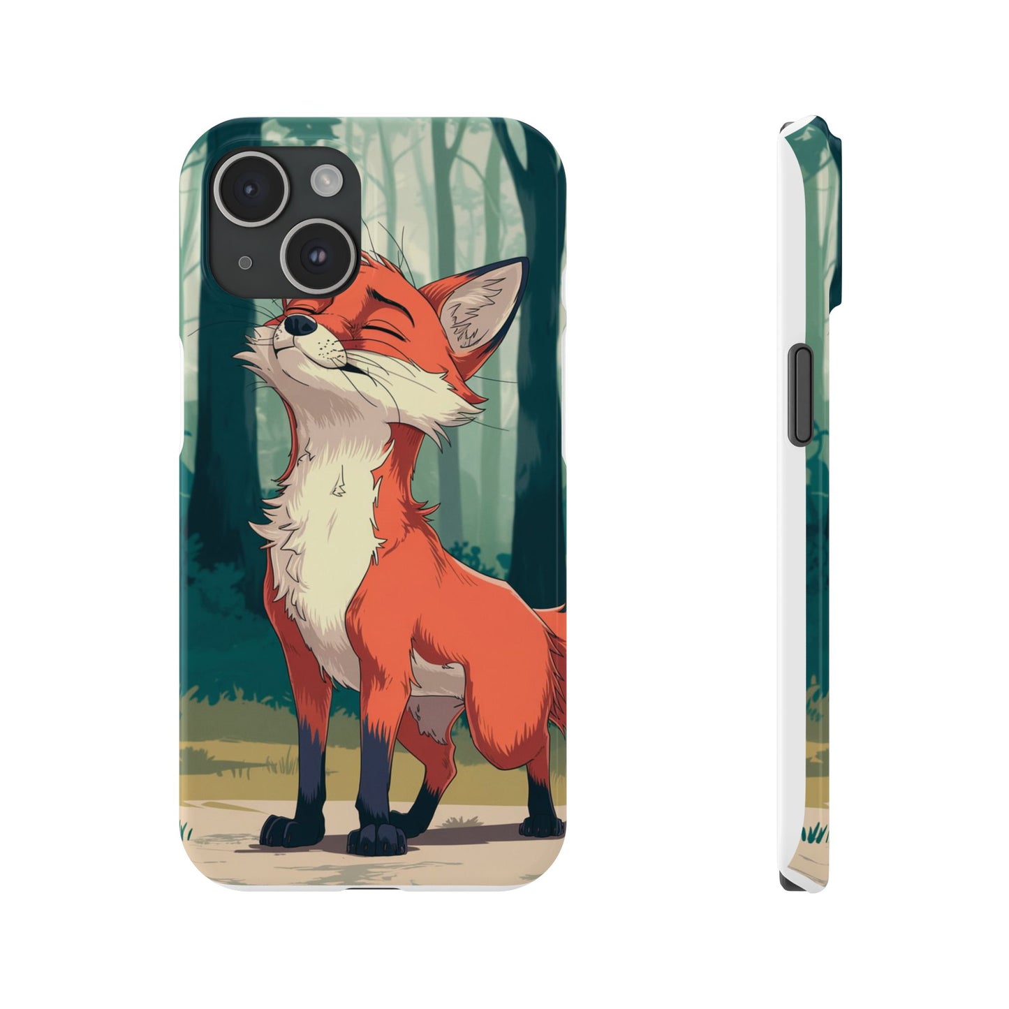 Slim Phone Case Fox Animal Anime Design for iPhone & Samsung – Stylish & Protective, Fox Animal Anime Design for IPhone Cases Design
