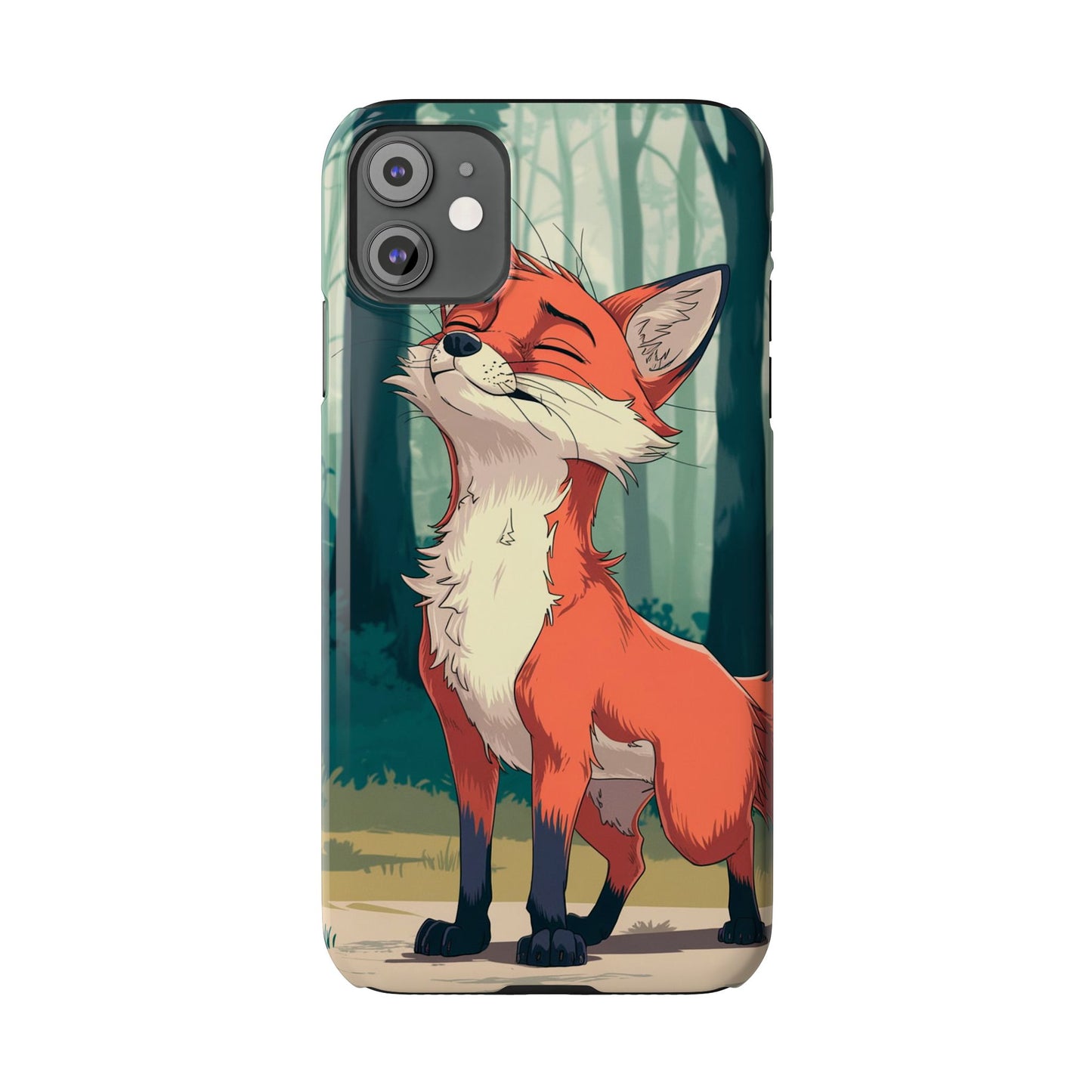Slim Phone Case Fox Animal Anime Design for iPhone & Samsung – Stylish & Protective, Fox Animal Anime Design for IPhone Cases Design