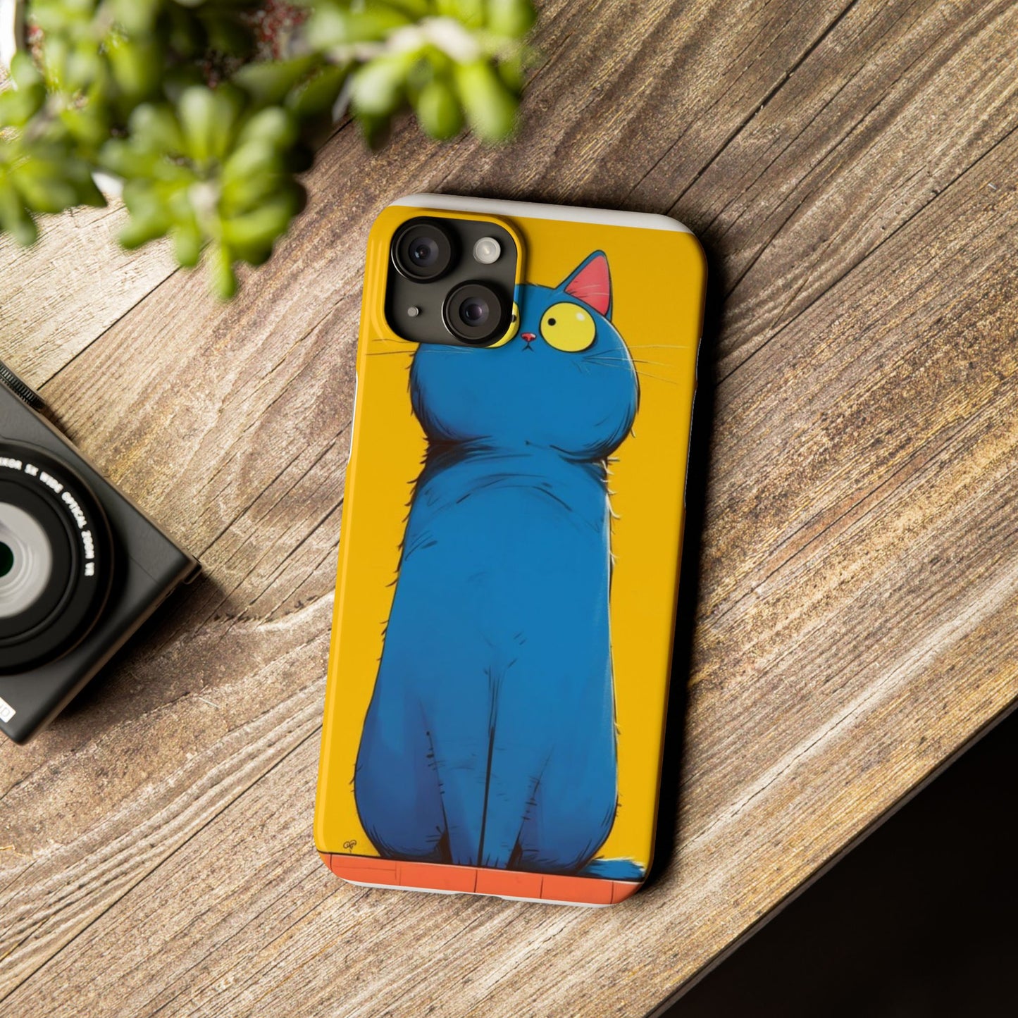 Slim Phone Case – AI Persian Cat Design | Stylish & Protective
