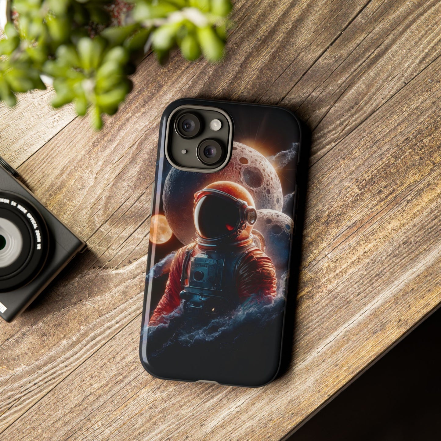 IPhone Tough Cases Space Astronaut Character AI Generated Design --- Tough Phone Cases IPhone Space Astronaut Ai Design --- Tough Phone Cases for iPhone Space Astronaut AI Design