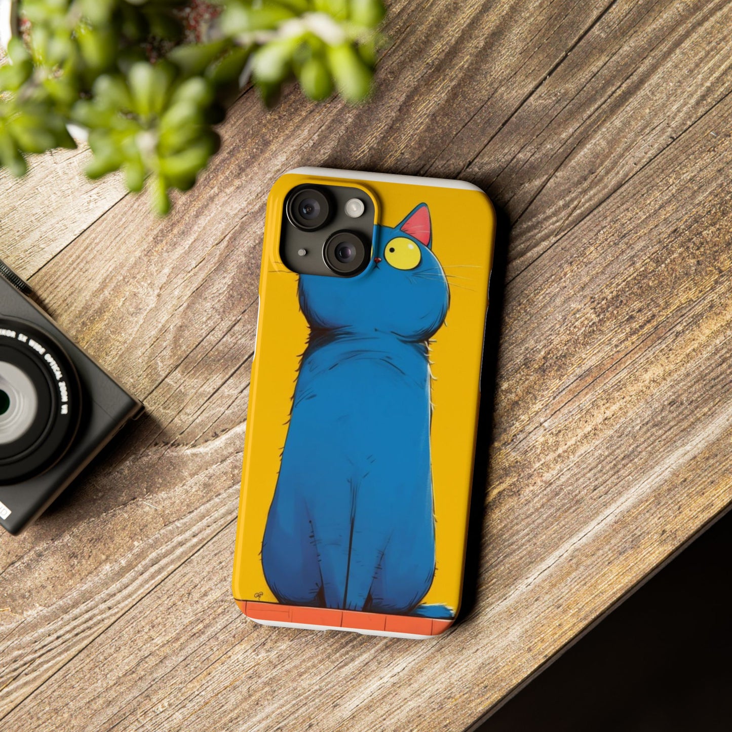 Slim Phone Case – AI Persian Cat Design | Stylish & Protective