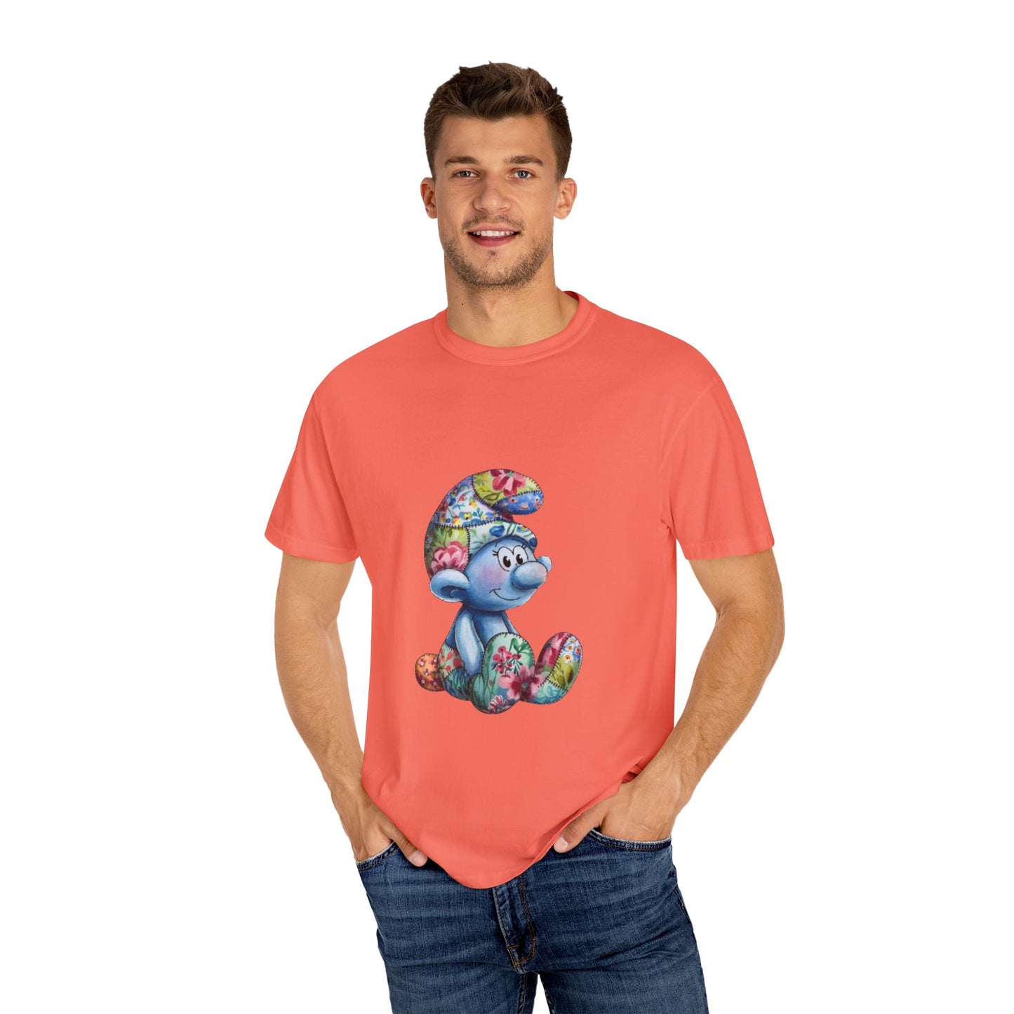 Unisex Garment-Dyed T-Shirt with AI Cartoon Design – Stylish Comfort for Everyday Wear