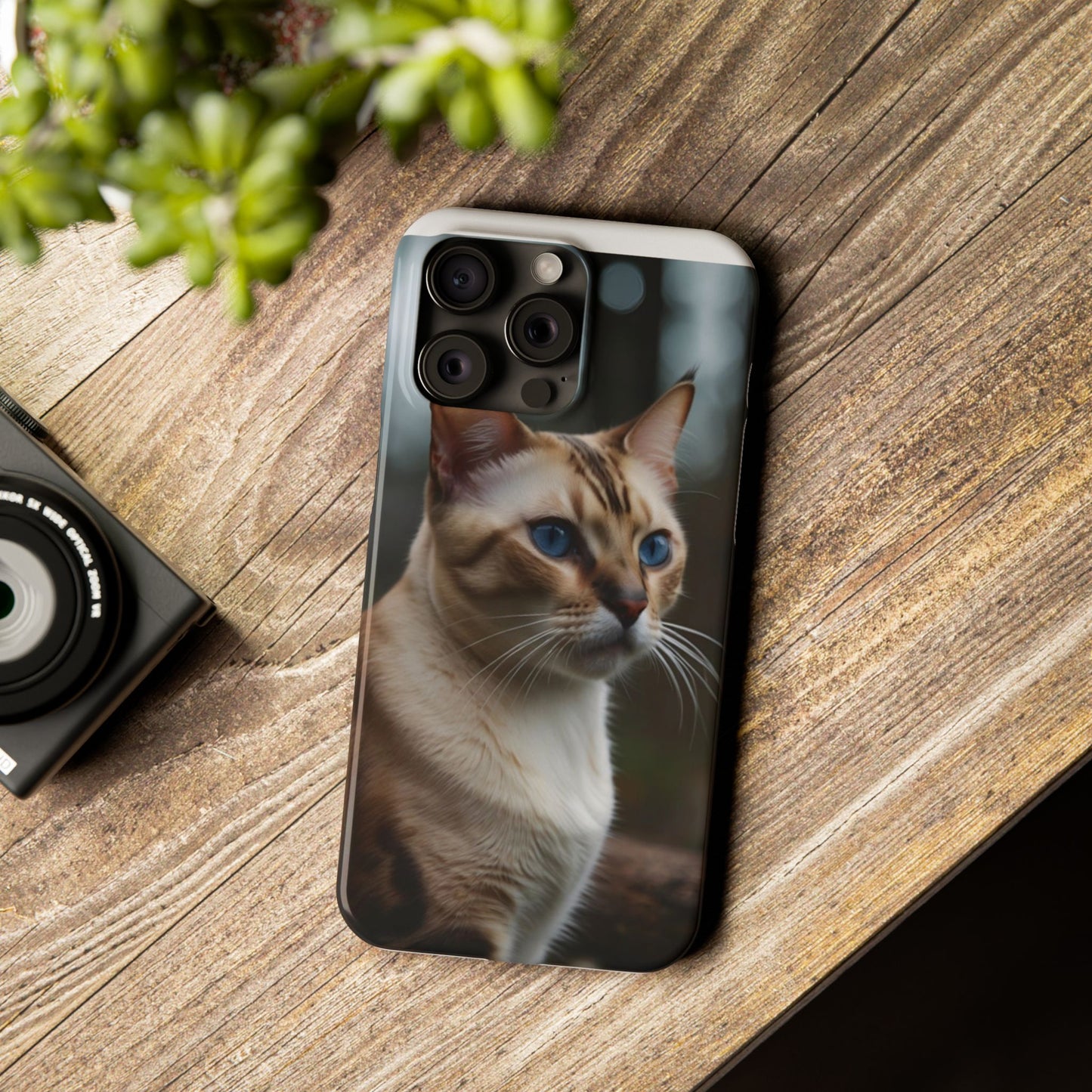 Slim Phone Case Iphone Back Cases Cute CAT AI Generated Design --- Slim Phone Case Cute CAT Ai Design IPhone Case --- Slim Phone Case for IPhone Cute CAT Character AI Design