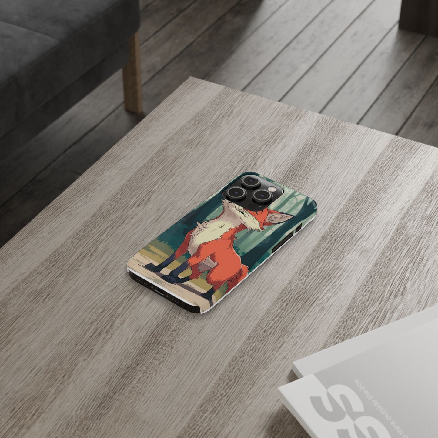 Slim Phone Case Fox Animal Anime Design for iPhone & Samsung – Stylish & Protective, Fox Animal Anime Design for IPhone Cases Design