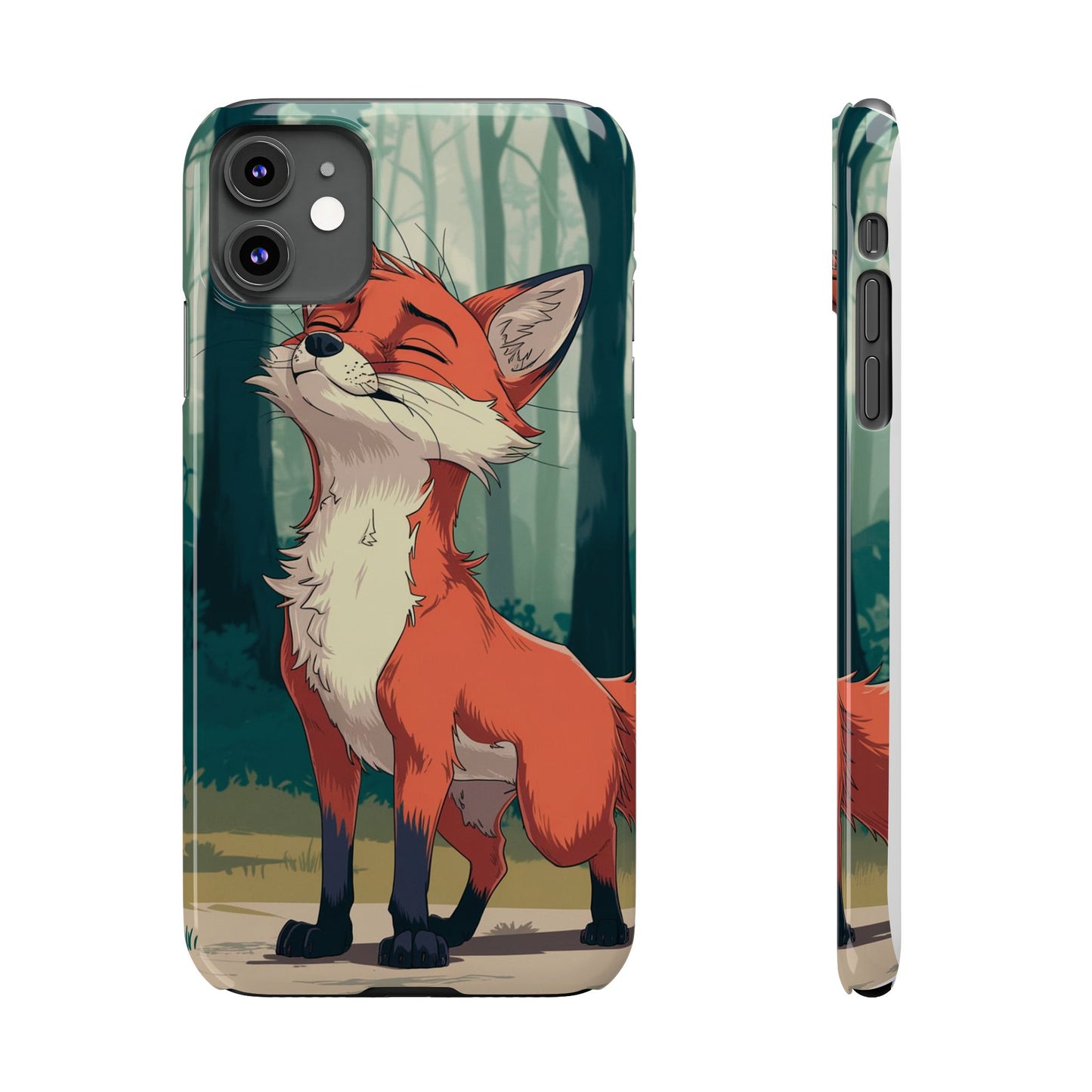 Slim Phone Case Fox Animal Anime Design for iPhone & Samsung – Stylish & Protective, Fox Animal Anime Design for IPhone Cases Design