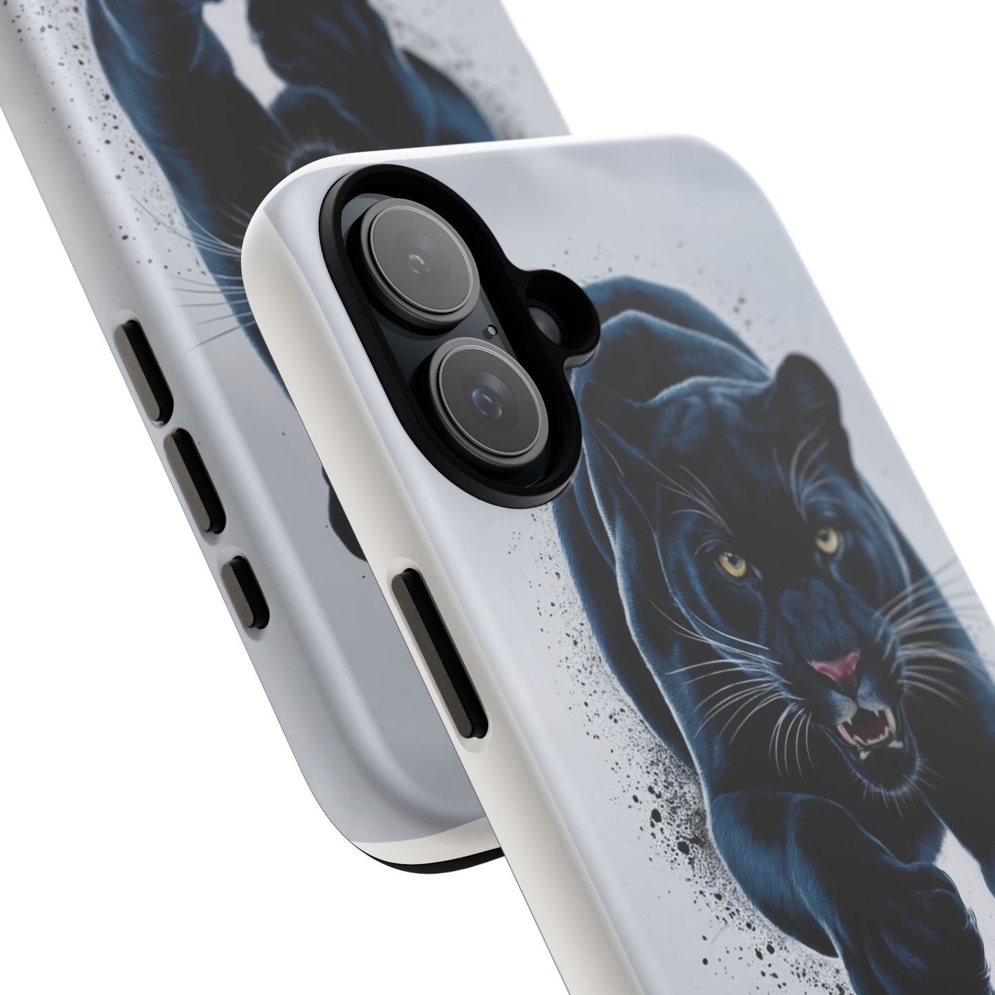 Tough Case for iPhone® – AI Black Panther Design: Bold Protection with Fierce Style, AI Black Panther Design