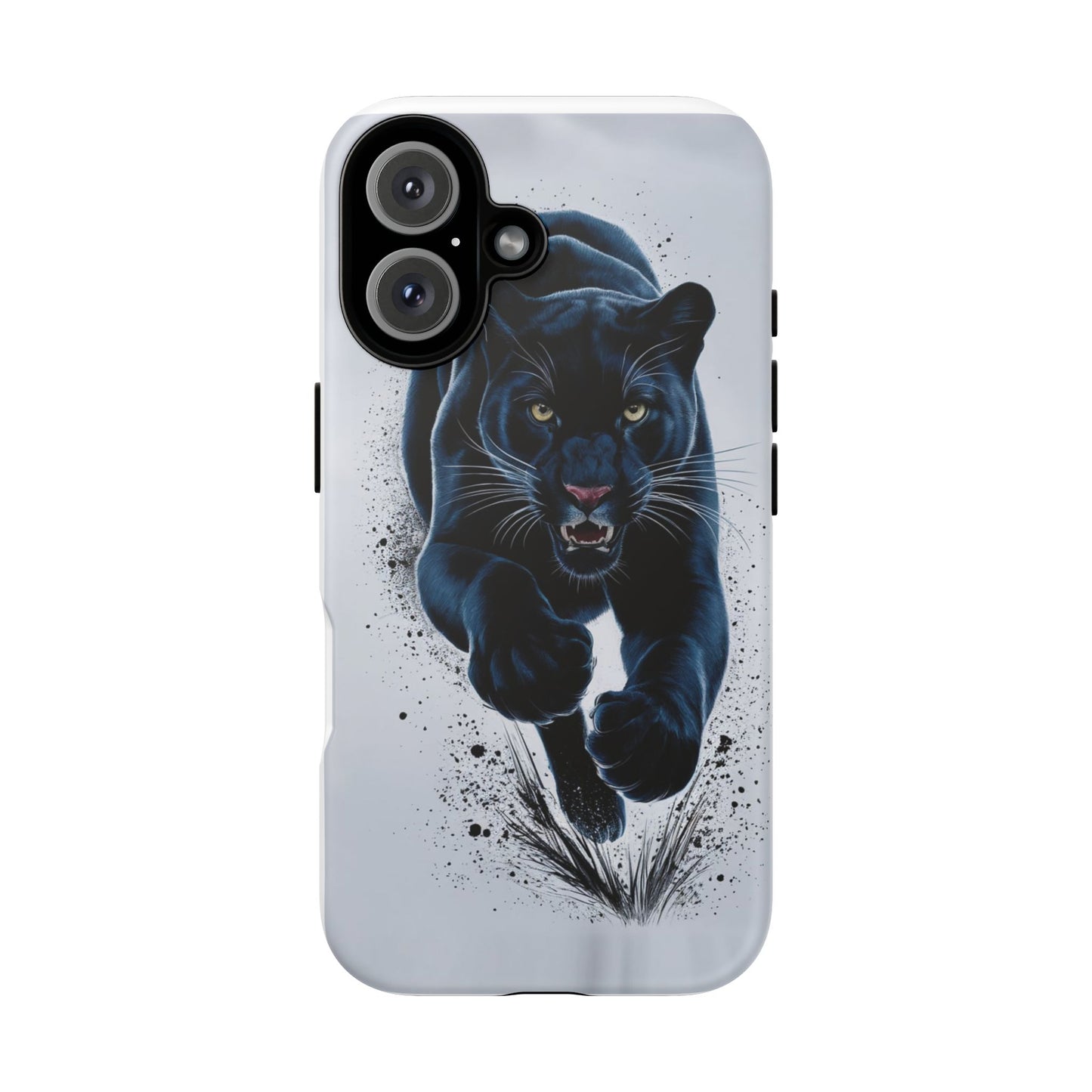 Tough Case for iPhone® – AI Black Panther Design: Bold Protection with Fierce Style, AI Black Panther Design