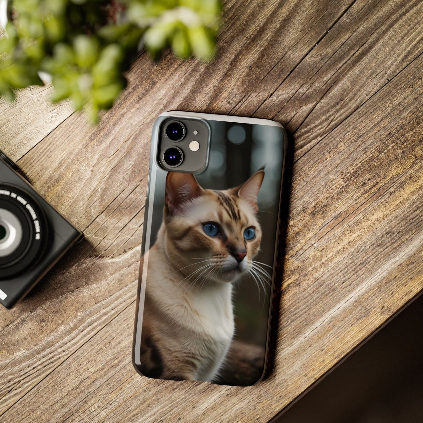 Slim Phone Case Iphone Back Cases Cute CAT AI Generated Design --- Slim Phone Case Cute CAT Ai Design IPhone Case --- Slim Phone Case for IPhone Cute CAT Character AI Design