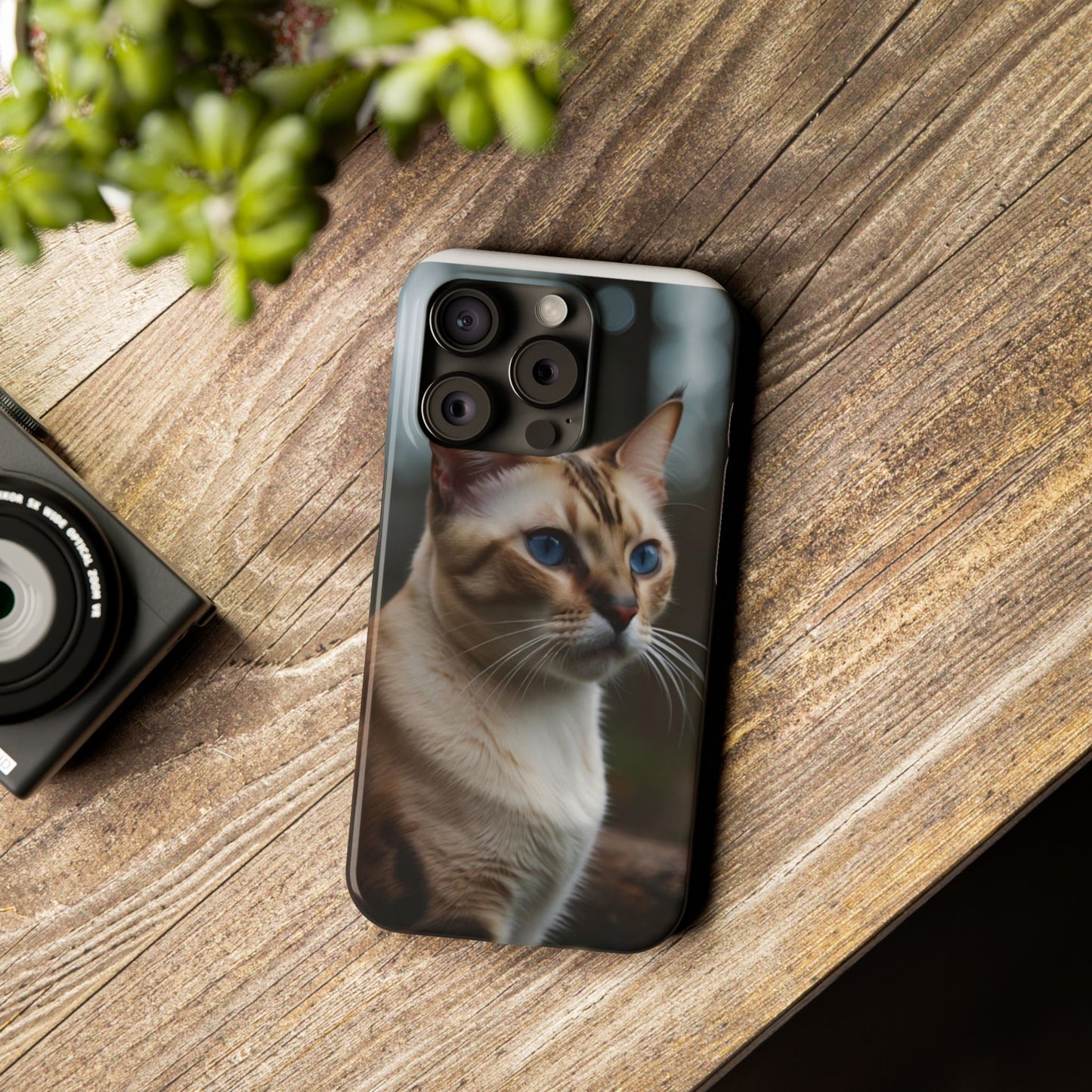 Slim Phone Case Iphone Back Cases Cute CAT AI Generated Design --- Slim Phone Case Cute CAT Ai Design IPhone Case --- Slim Phone Case for IPhone Cute CAT Character AI Design