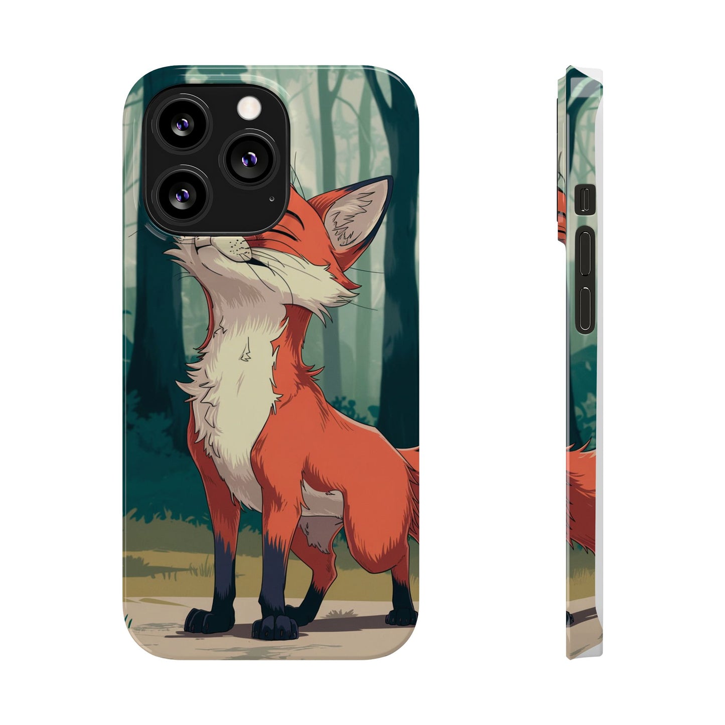 Slim Phone Case Fox Animal Anime Design for iPhone & Samsung – Stylish & Protective, Fox Animal Anime Design for IPhone Cases Design