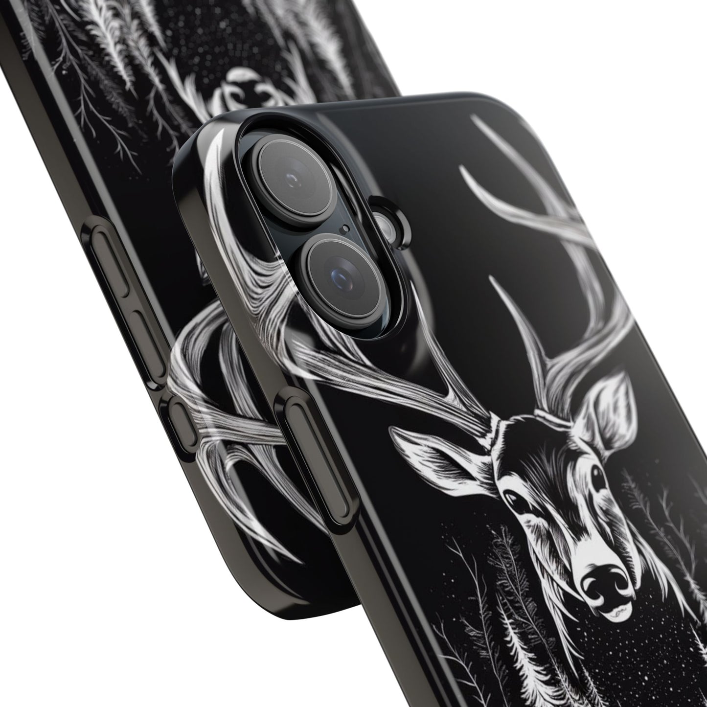 Stylish Slim iPhone Case – AI-Generated Swamp Deer Design, wildlife-themed phone cases for iPhone, wildlife enthusiast phone cases for iPhone