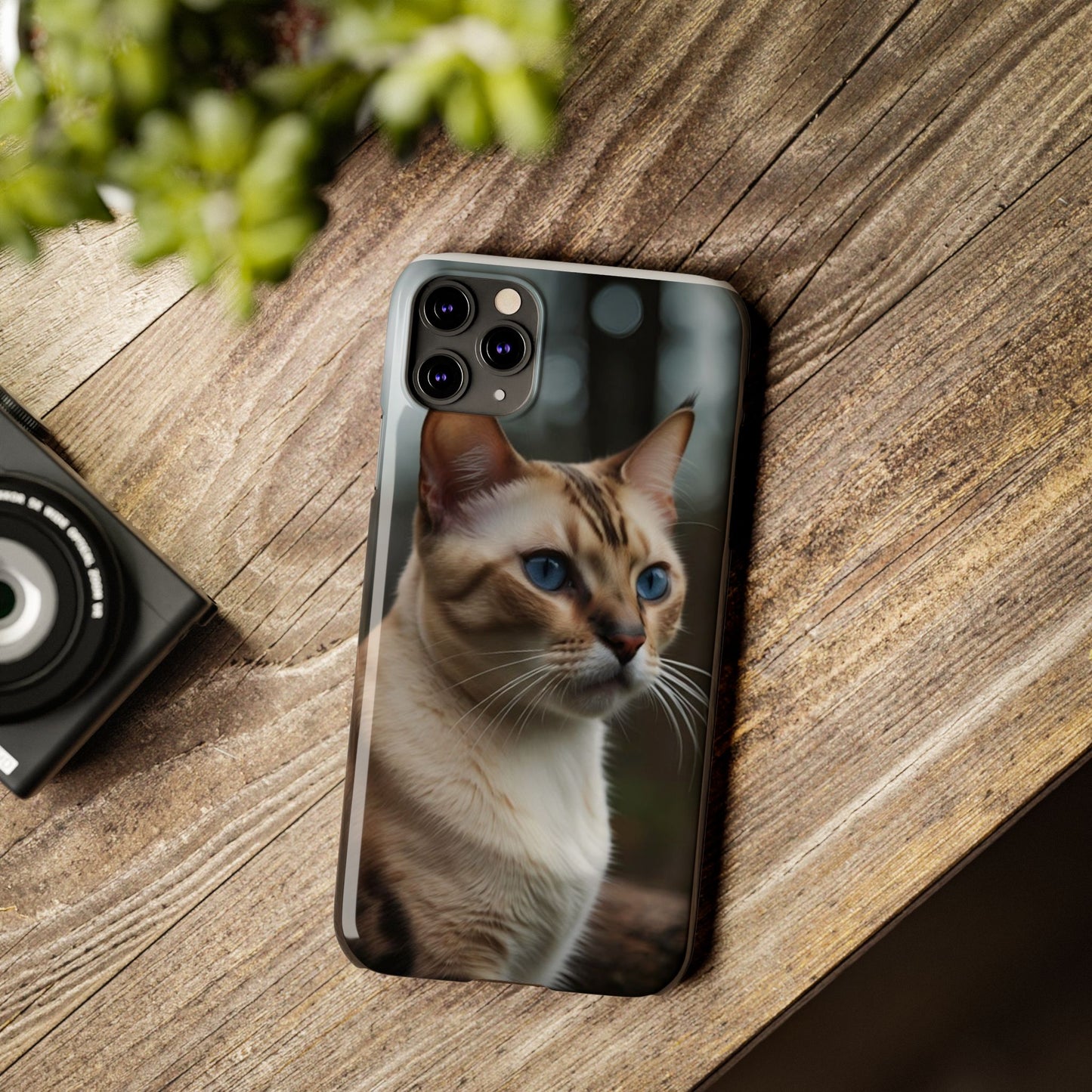 Slim Phone Case Iphone Back Cases Cute CAT AI Generated Design --- Slim Phone Case Cute CAT Ai Design IPhone Case --- Slim Phone Case for IPhone Cute CAT Character AI Design