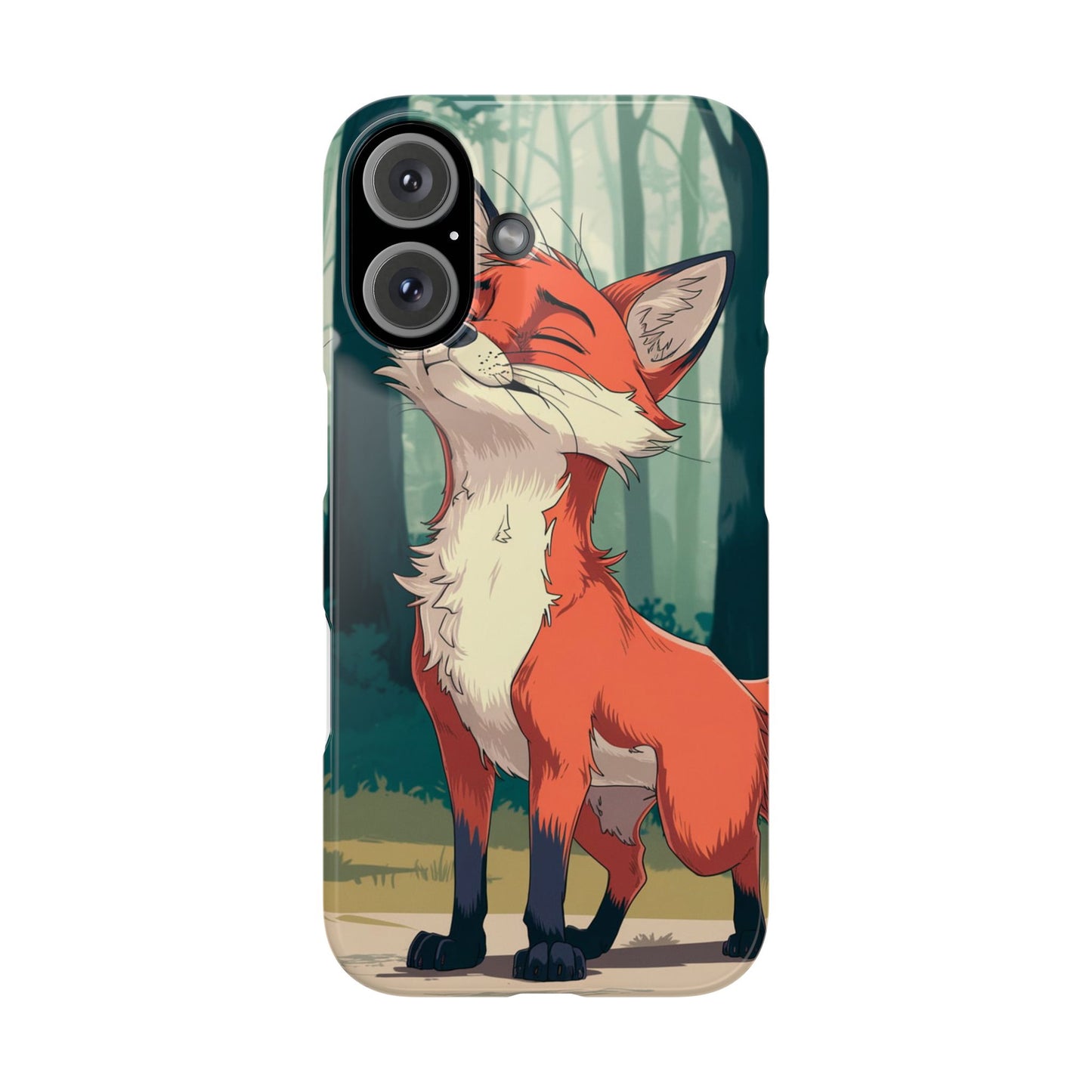Slim Phone Case Fox Animal Anime Design for iPhone & Samsung – Stylish & Protective, Fox Animal Anime Design for IPhone Cases Design