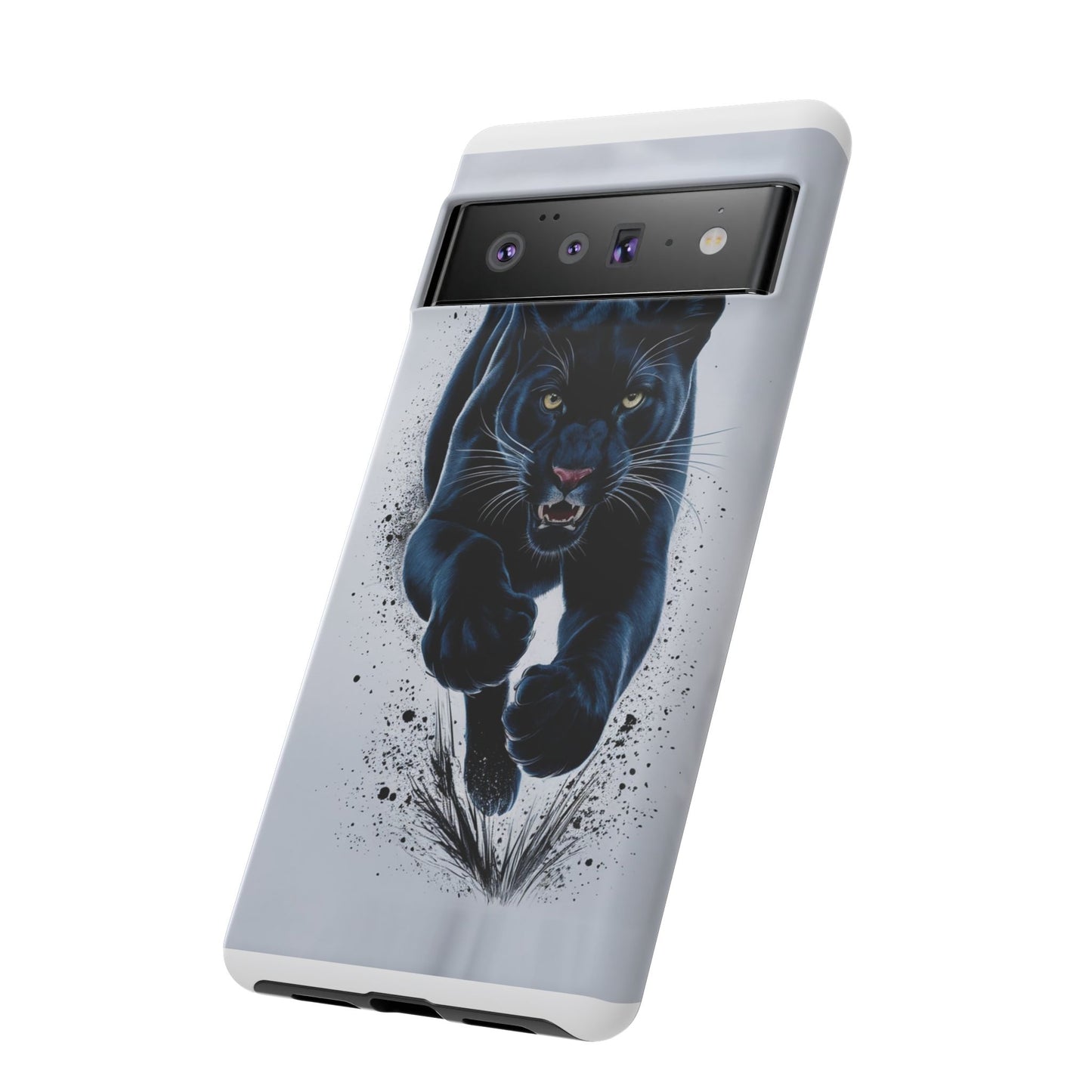 Tough Case for iPhone® – AI Black Panther Design: Bold Protection with Fierce Style, AI Black Panther Design