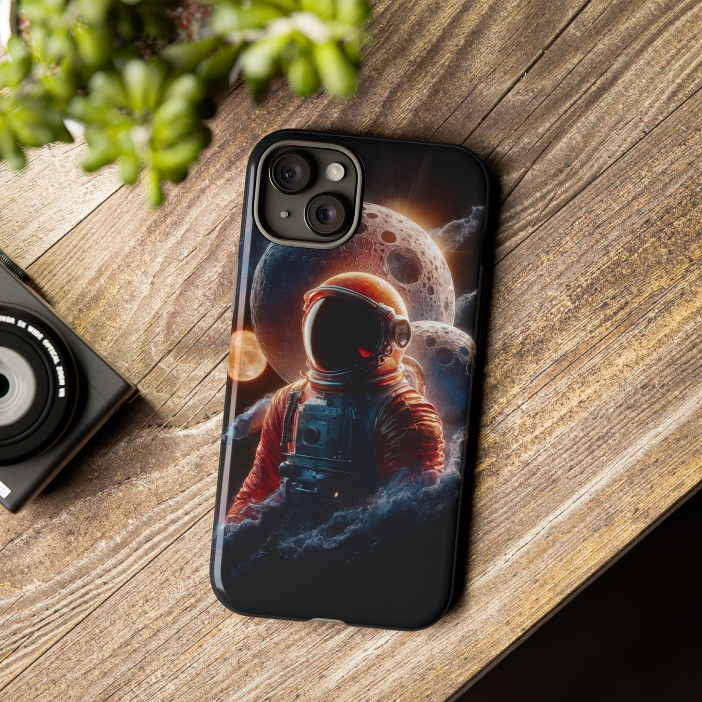 IPhone Tough Cases Space Astronaut Character AI Generated Design --- Tough Phone Cases IPhone Space Astronaut Ai Design --- Tough Phone Cases for iPhone Space Astronaut AI Design