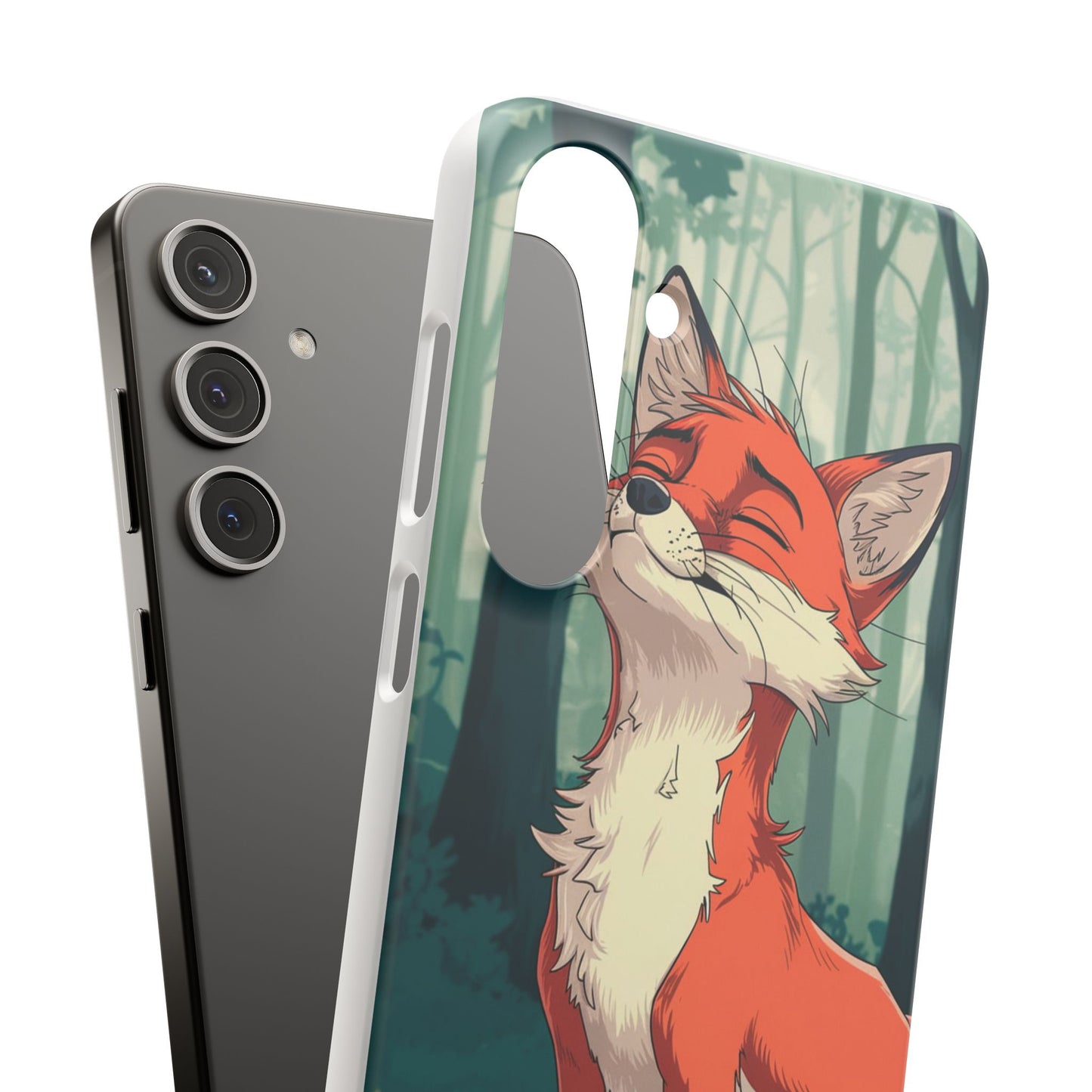 🔥 Snap Case – Fox Anime Design for iPhone & Samsung | Sleek & Stylish Protection for Anime Lovers! Minimalist Fox Japanese Anime Design for iPhone & Samsung