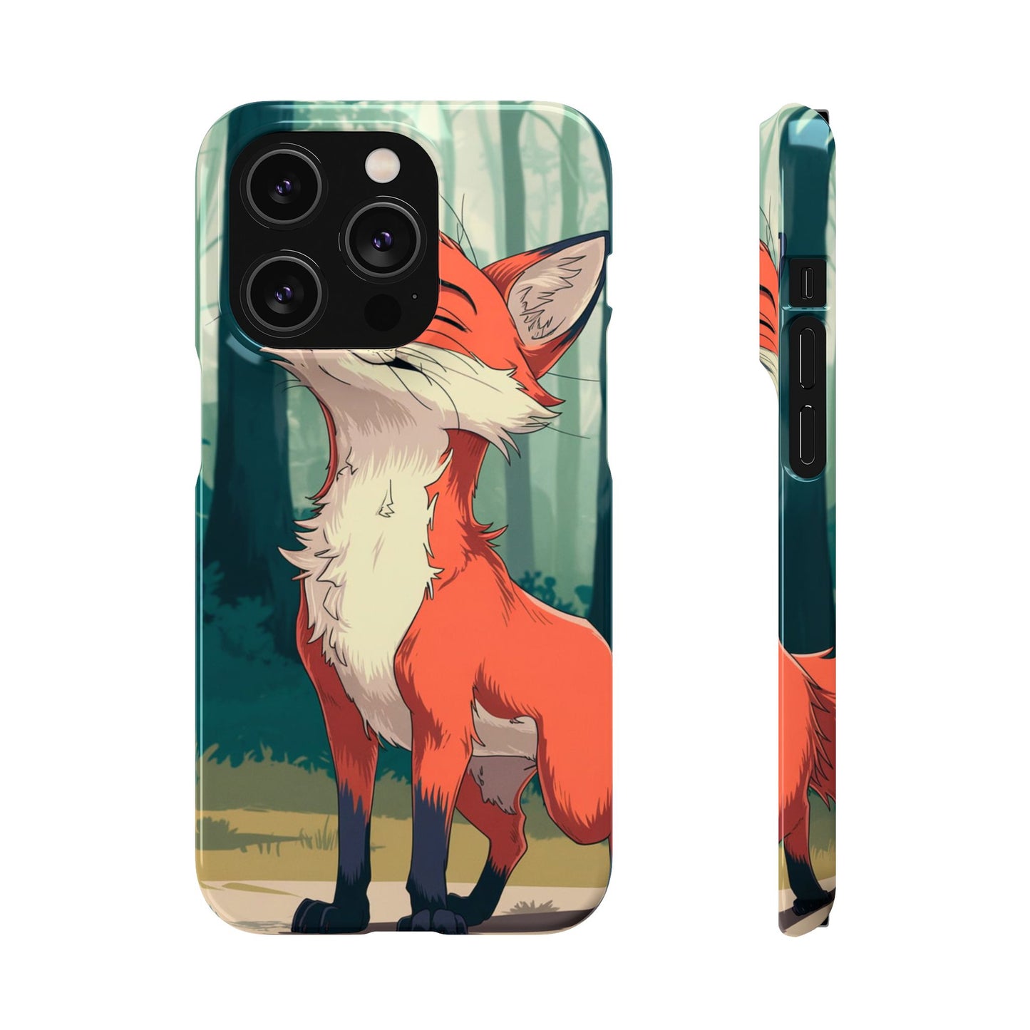 🔥 Snap Case – Fox Anime Design for iPhone & Samsung | Sleek & Stylish Protection for Anime Lovers! Minimalist Fox Japanese Anime Design for iPhone & Samsung