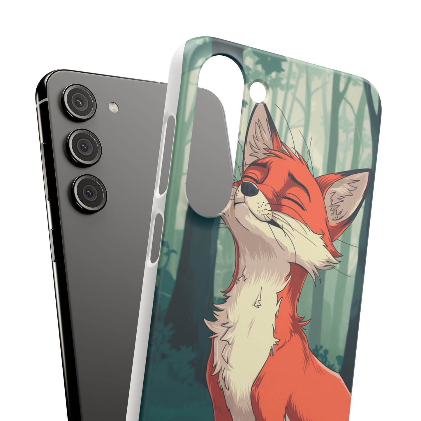 🔥 Snap Case – Fox Anime Design for iPhone & Samsung | Sleek & Stylish Protection for Anime Lovers! Minimalist Fox Japanese Anime Design for iPhone & Samsung