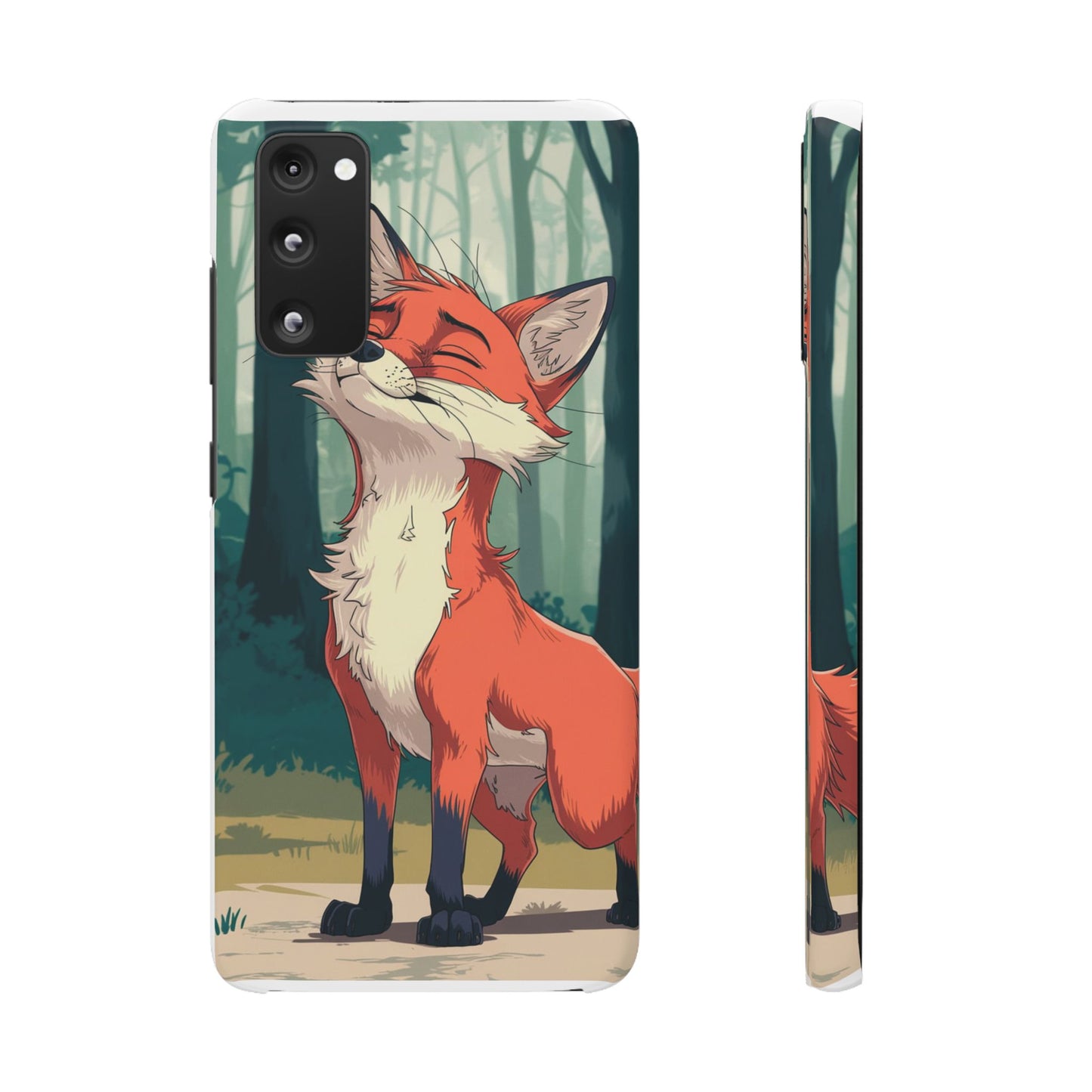 🔥 Snap Case – Fox Anime Design for iPhone & Samsung | Sleek & Stylish Protection for Anime Lovers! Minimalist Fox Japanese Anime Design for iPhone & Samsung