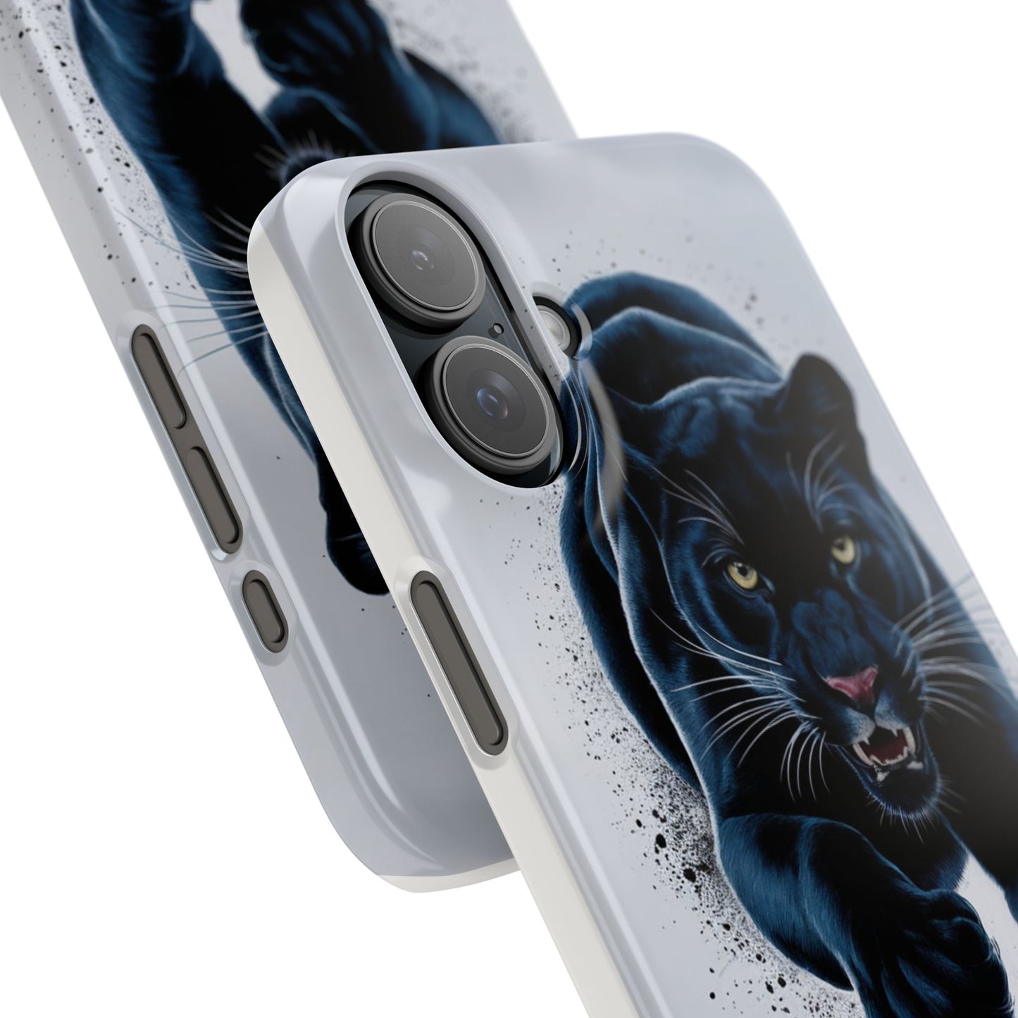 Slim Phone Cases Ai Design, Slim Phone Case for iPhone® – AI Black Panther Design: Sleek Style Meets Everyday Protection, Scratch-Resistant Slim Cases for iPhone