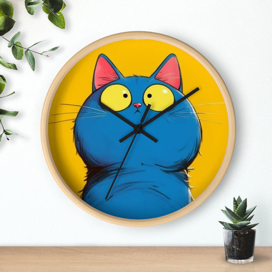 Elegant AI Persian Cat Wall Clock – Perfect for Homes, Offices, and Art Enthusiasts, AI Persian Cat Wall Clock design