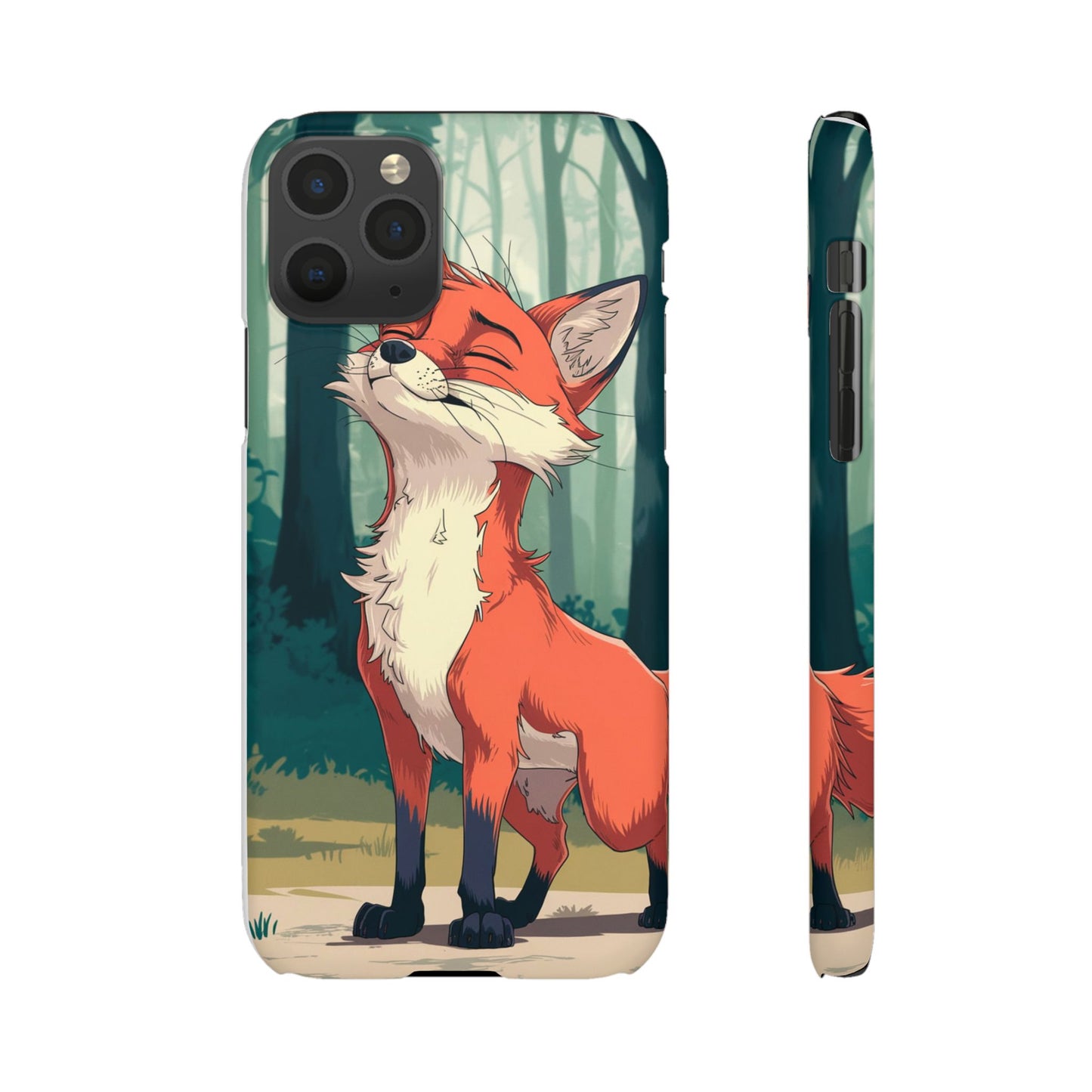 🔥 Snap Case – Fox Anime Design for iPhone & Samsung | Sleek & Stylish Protection for Anime Lovers! Minimalist Fox Japanese Anime Design for iPhone & Samsung