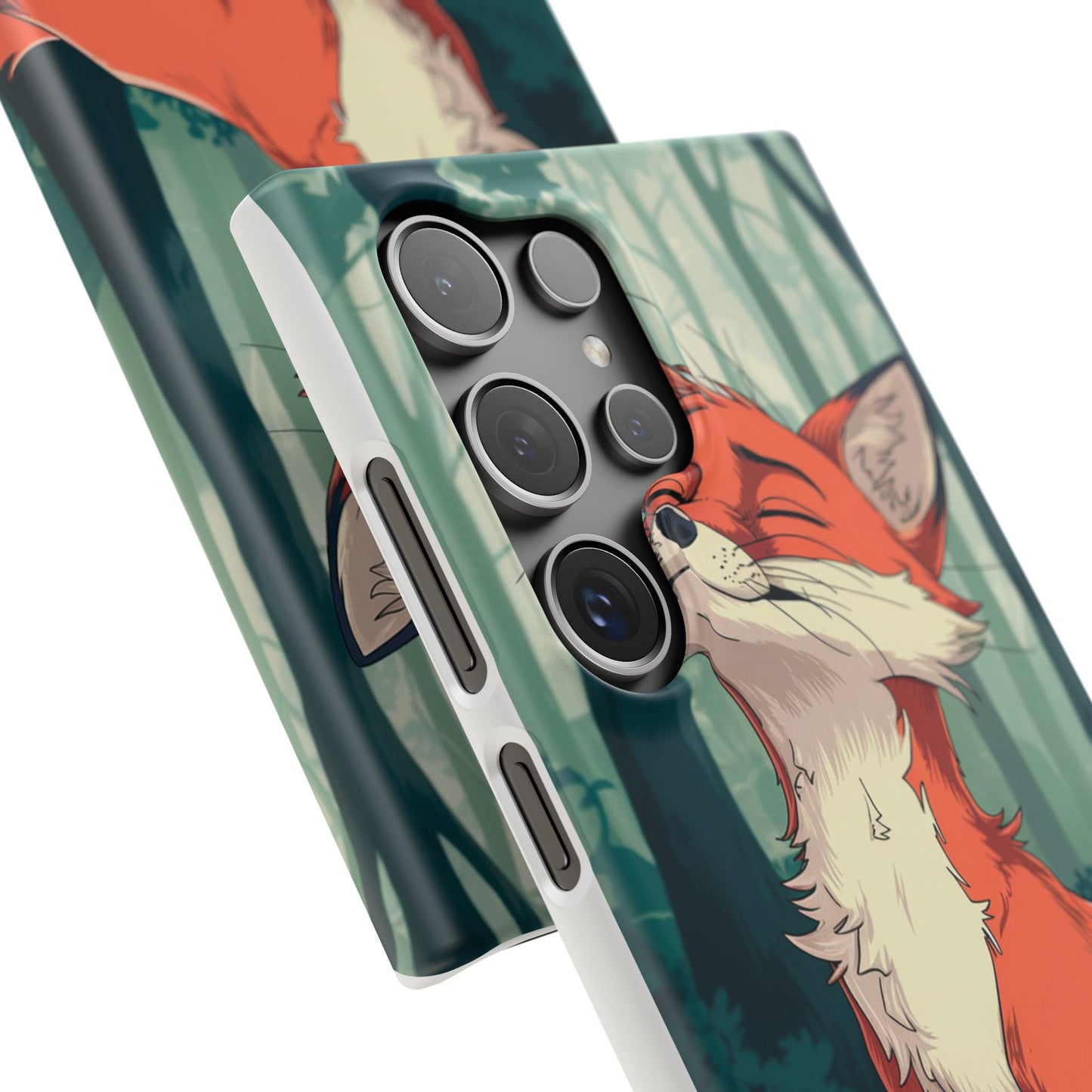 🔥 Snap Case – Fox Anime Design for iPhone & Samsung | Sleek & Stylish Protection for Anime Lovers! Minimalist Fox Japanese Anime Design for iPhone & Samsung