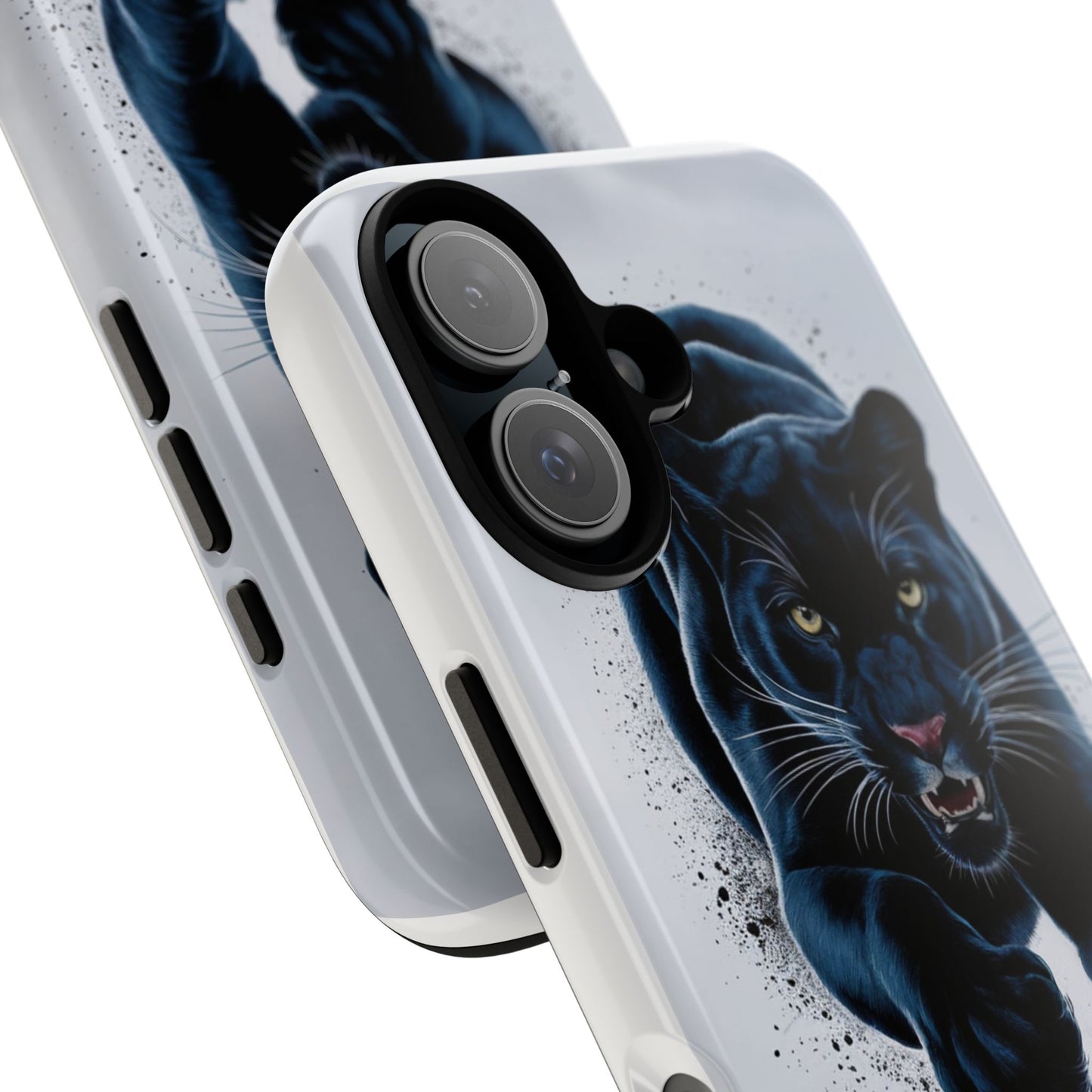 Tough Case for iPhone® – AI Black Panther Design: Bold Protection with Fierce Style, AI Black Panther Design