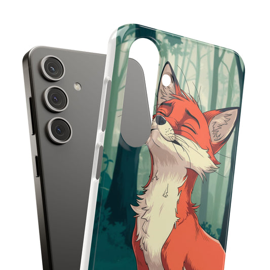 🔥 Snap Case – Fox Anime Design for iPhone & Samsung | Sleek & Stylish Protection for Anime Lovers! Minimalist Fox Japanese Anime Design for iPhone & Samsung