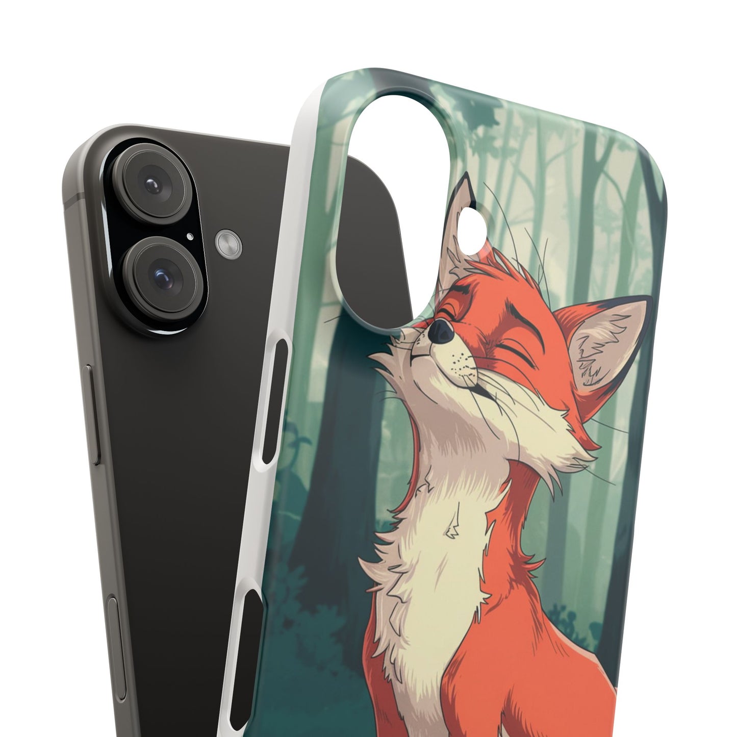 🔥 Snap Case – Fox Anime Design for iPhone & Samsung | Sleek & Stylish Protection for Anime Lovers! Minimalist Fox Japanese Anime Design for iPhone & Samsung