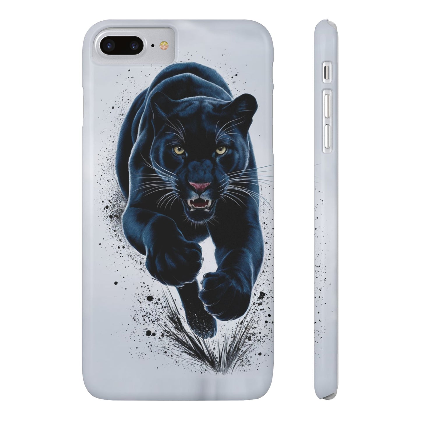 Slim Phone Cases Ai Design, Slim Phone Case for iPhone® – AI Black Panther Design: Sleek Style Meets Everyday Protection, Scratch-Resistant Slim Cases for iPhone