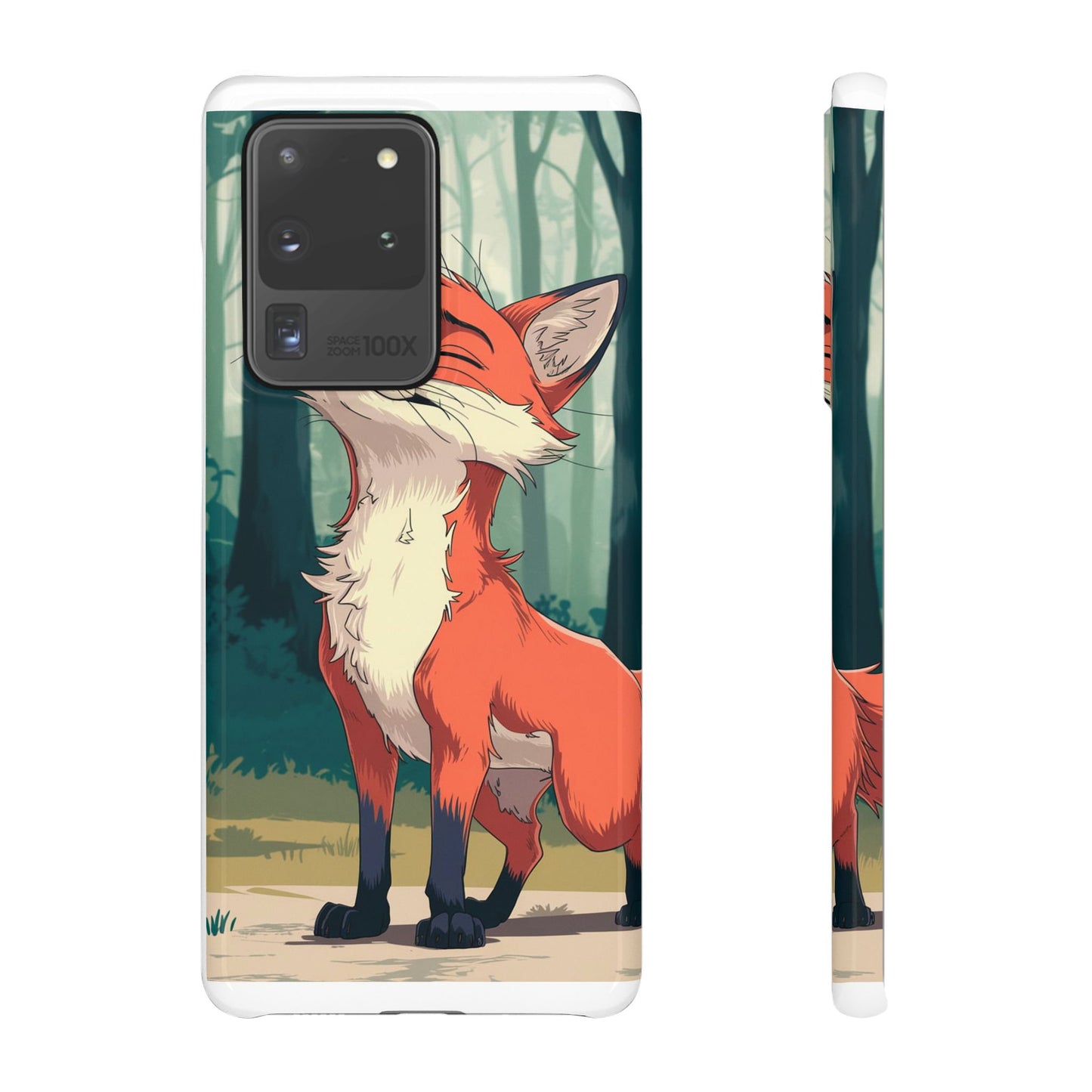 🔥 Snap Case – Fox Anime Design for iPhone & Samsung | Sleek & Stylish Protection for Anime Lovers! Minimalist Fox Japanese Anime Design for iPhone & Samsung