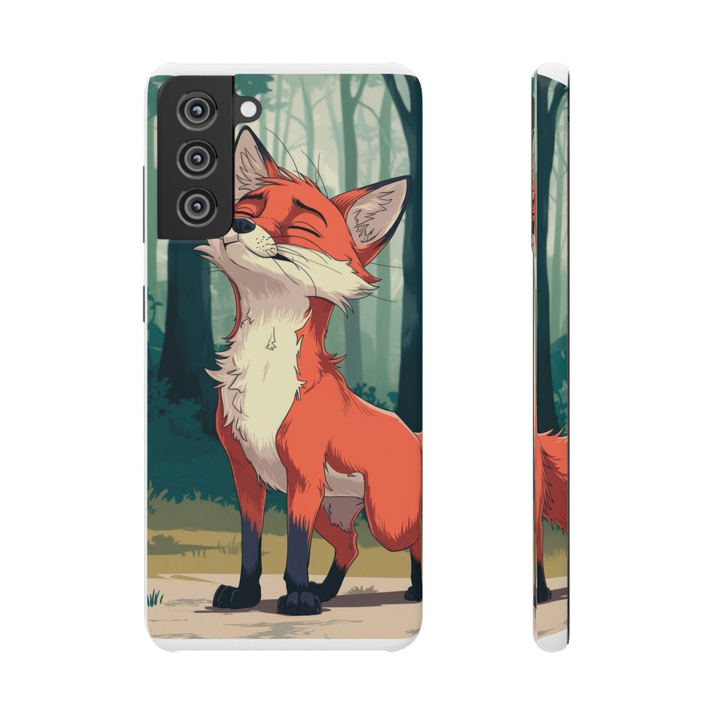 🔥 Snap Case – Fox Anime Design for iPhone & Samsung | Sleek & Stylish Protection for Anime Lovers! Minimalist Fox Japanese Anime Design for iPhone & Samsung