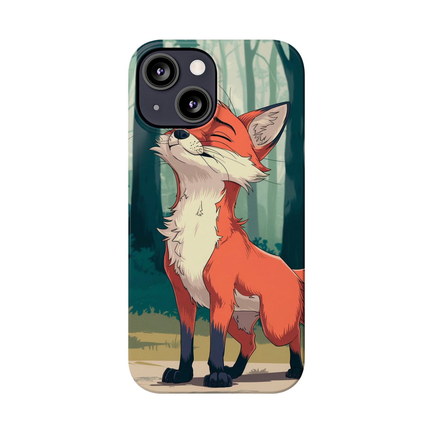 Slim Phone Case Fox Animal Anime Design for iPhone & Samsung – Stylish & Protective,  Fox Animal Anime Design for IPhone Cases Design