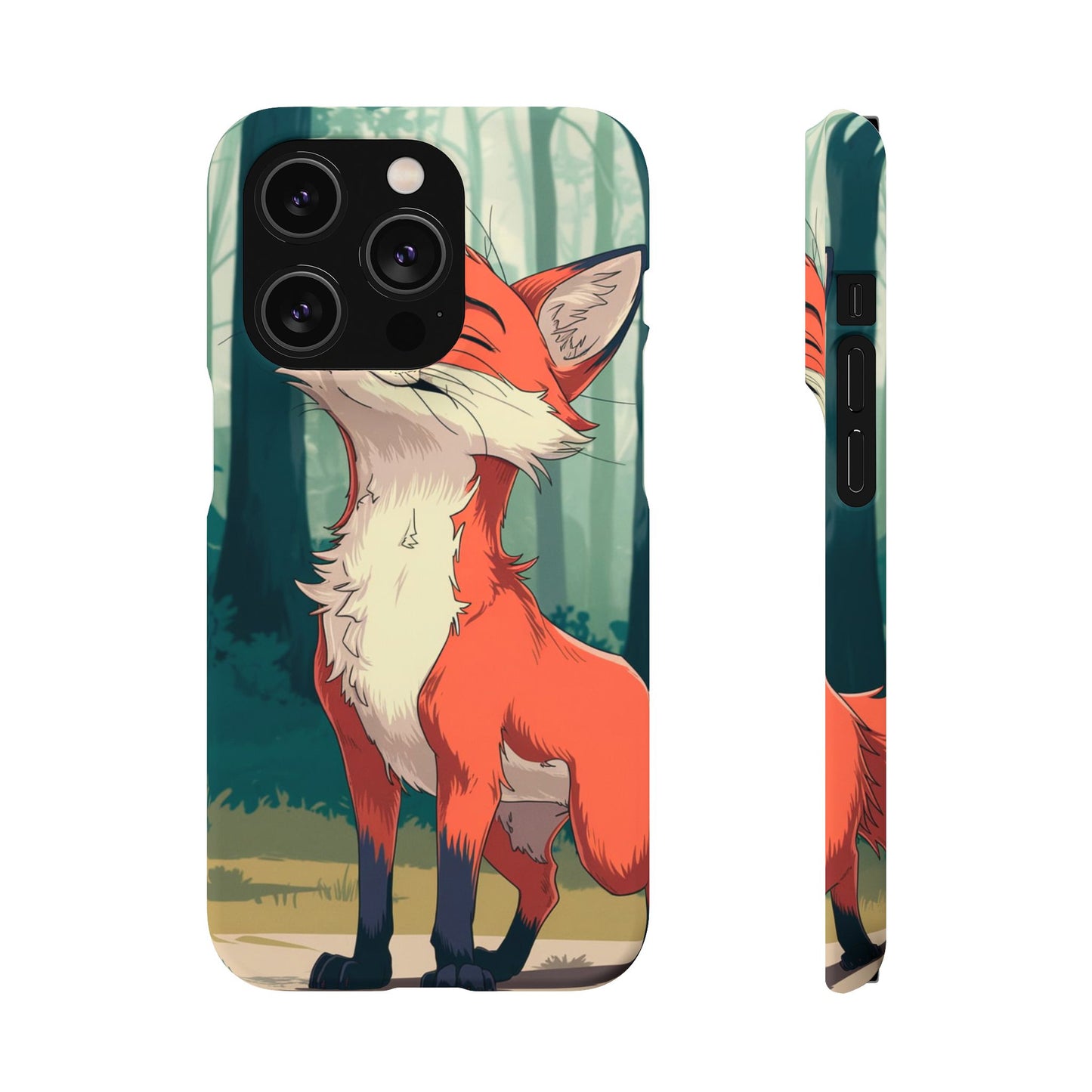 🔥 Snap Case – Fox Anime Design for iPhone & Samsung | Sleek & Stylish Protection for Anime Lovers! Minimalist Fox Japanese Anime Design for iPhone & Samsung